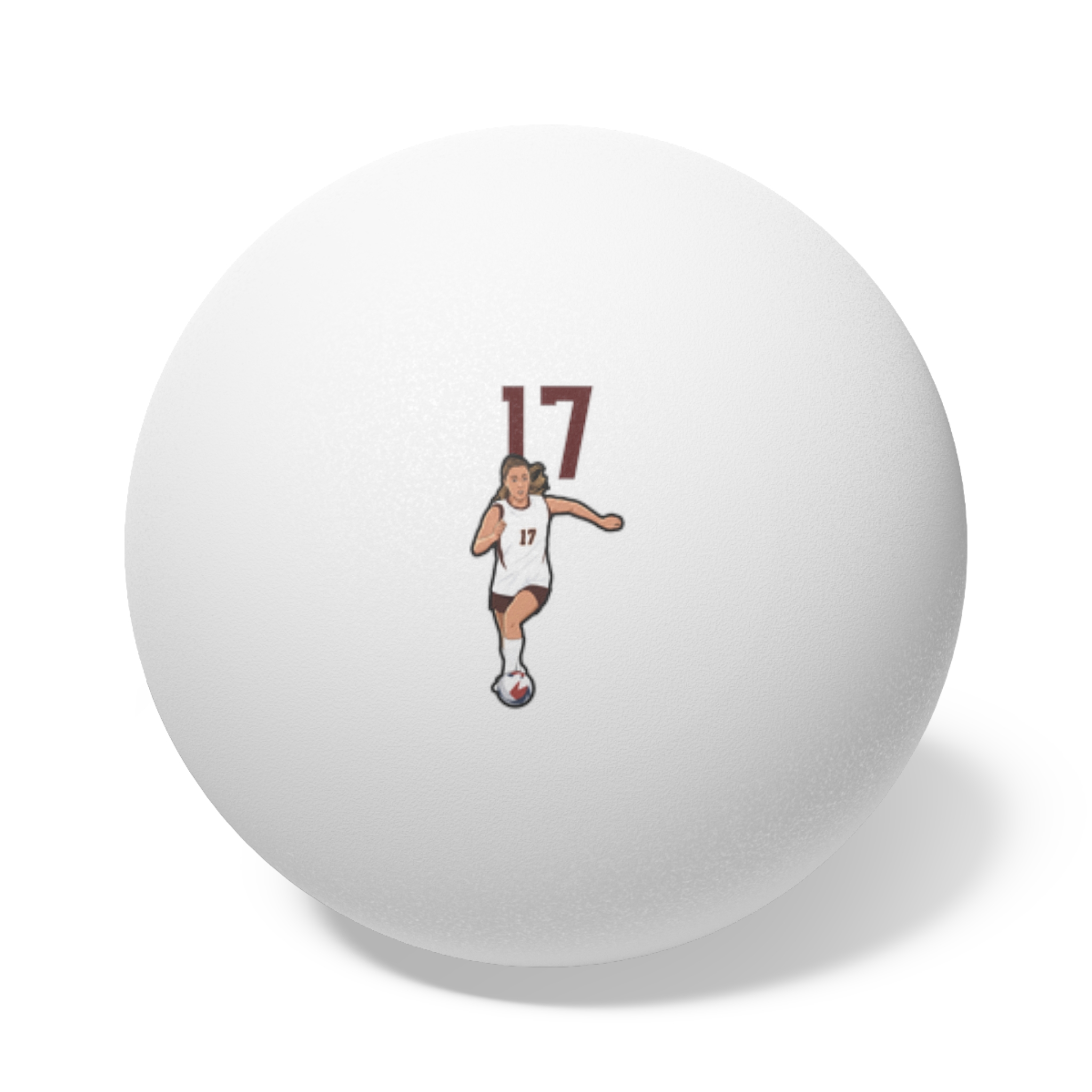 Ping Pong Balls, 6 pcs — character_number_top in White