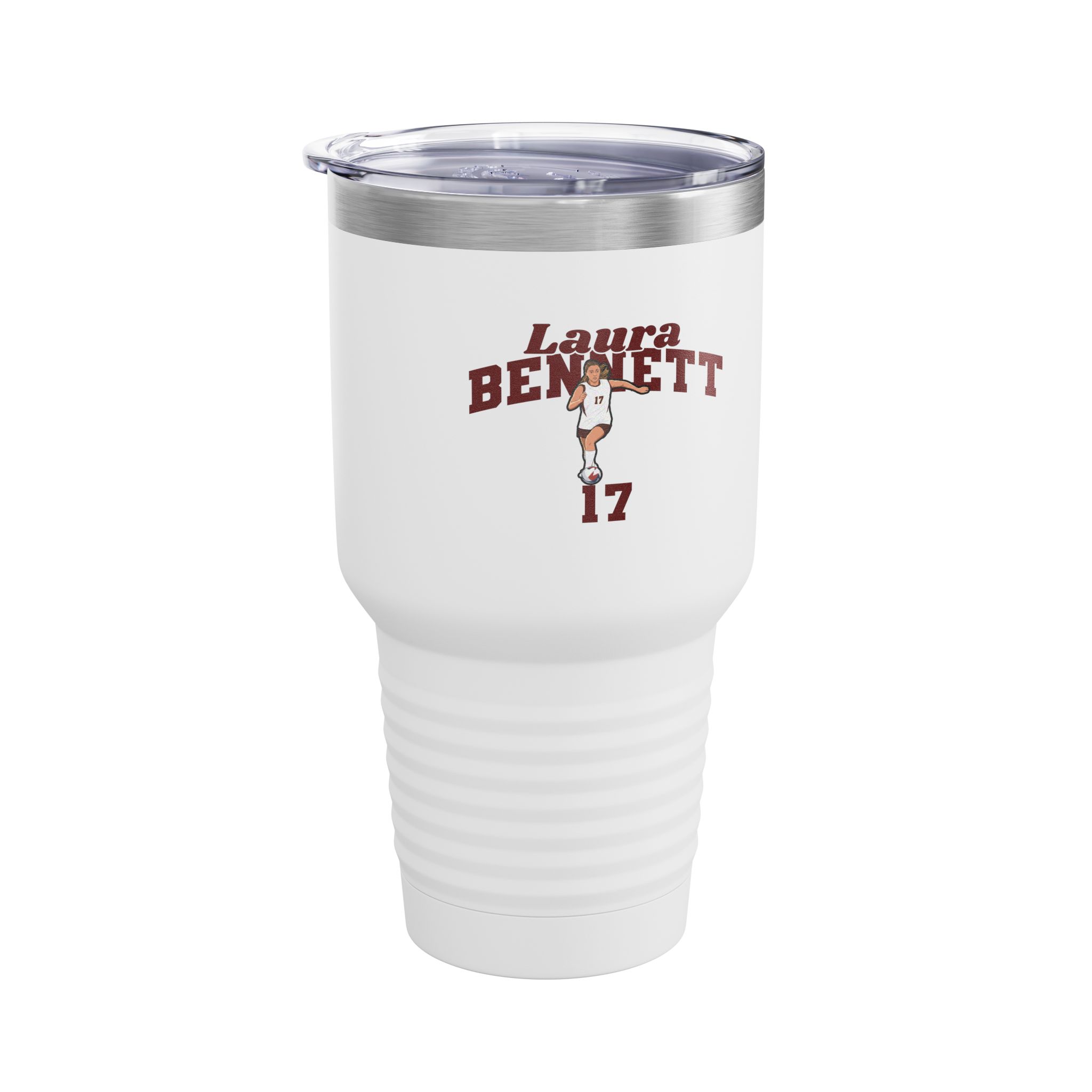 30oz Tumbler — character_signature_arch in White