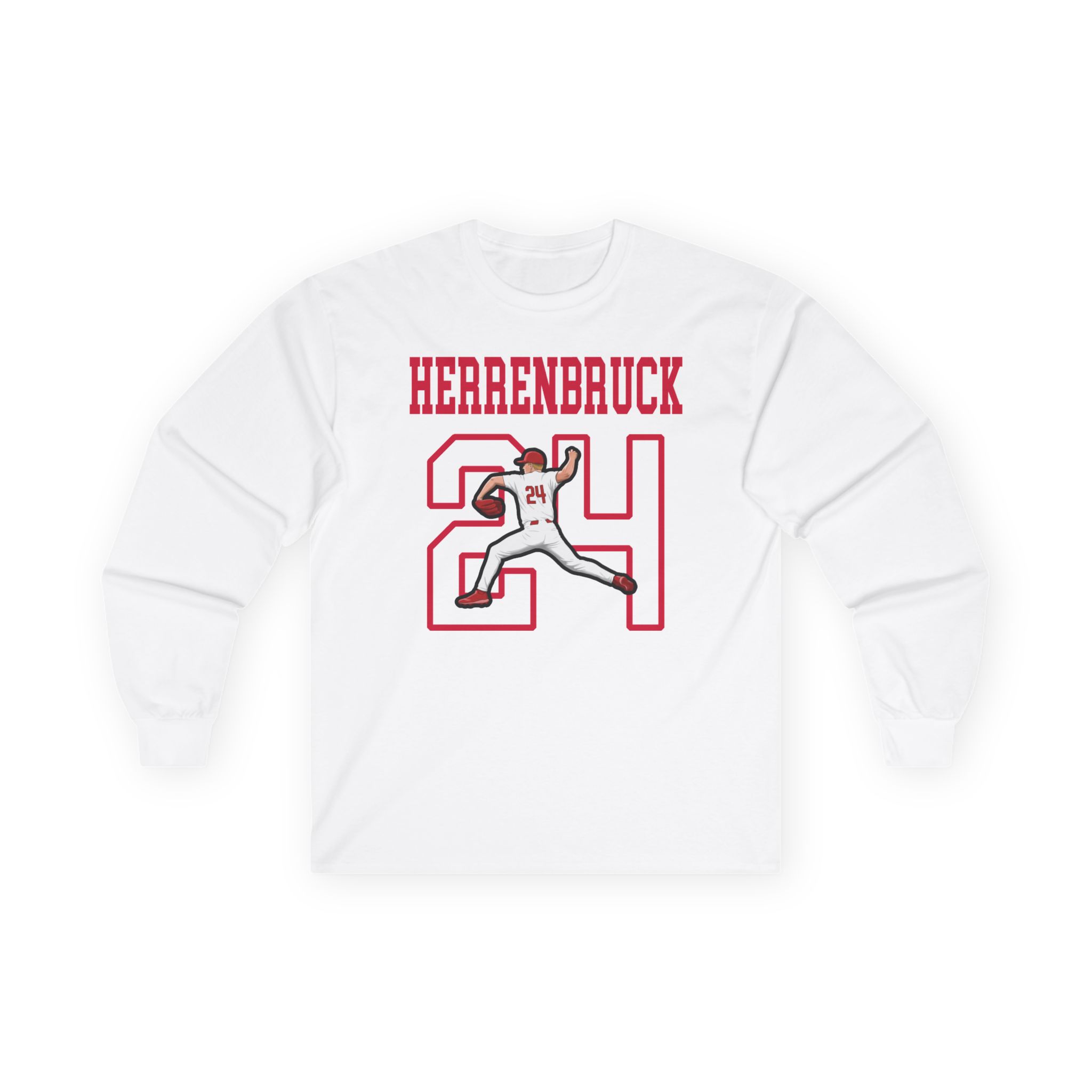 Long Sleeve Tee — character_shirsey in White