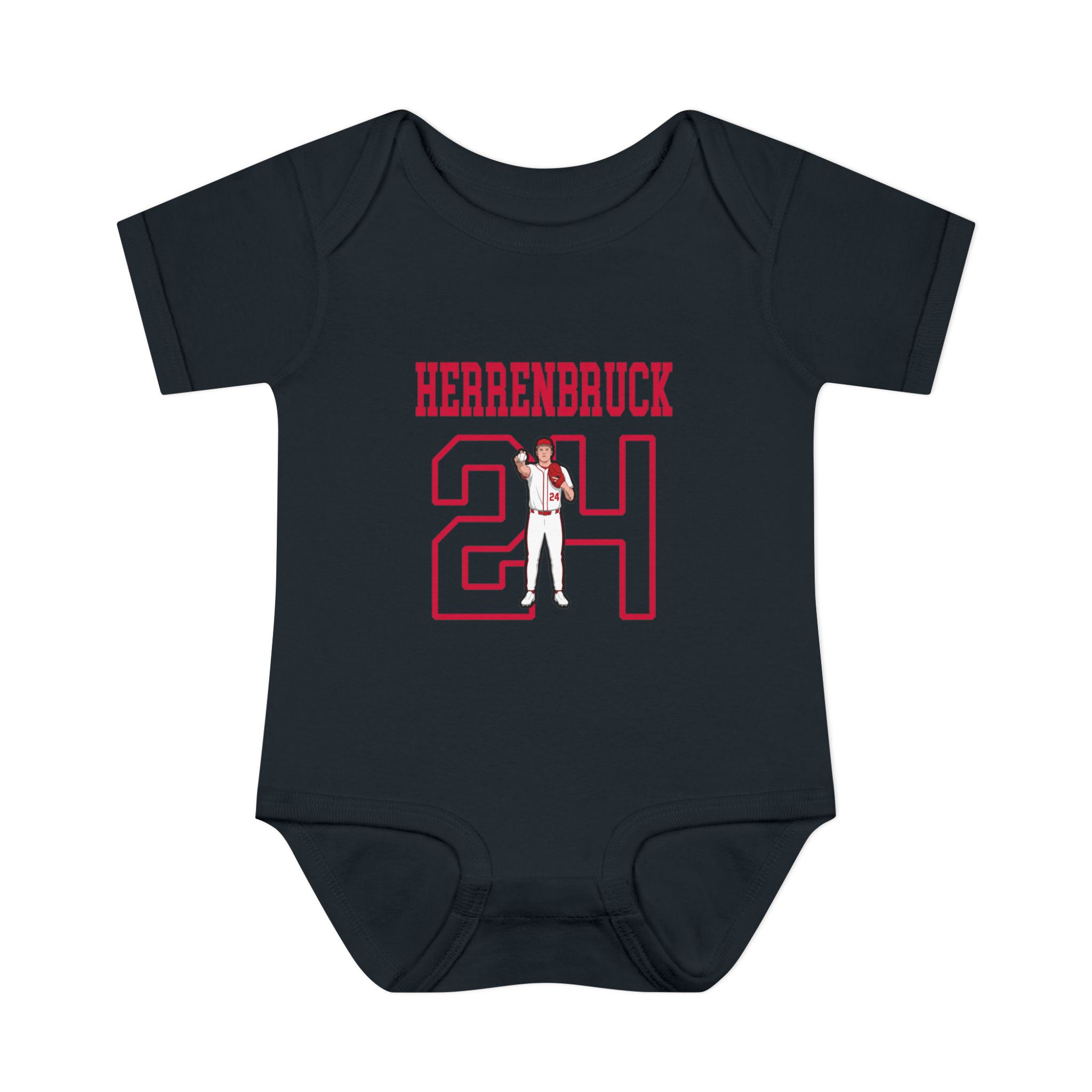 Baby Onesie — character_shirsey in Black