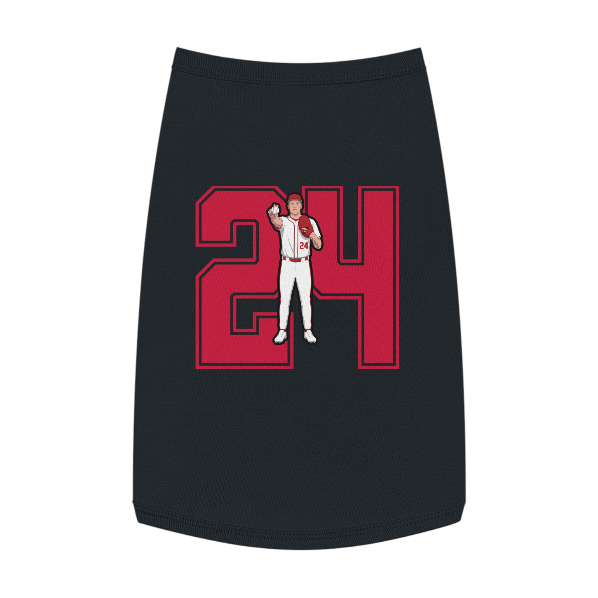 Pet Tank Top — character_number in Black
