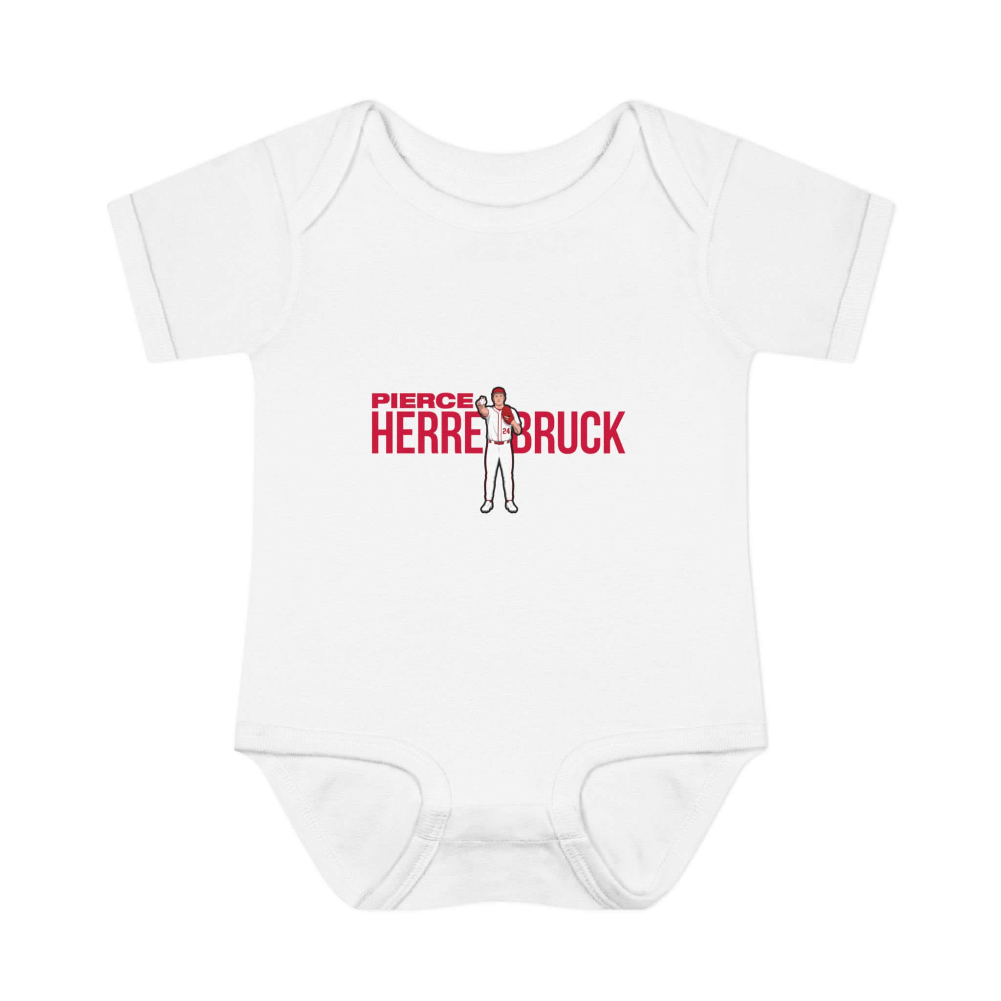 Baby Onesie — character_player_name in White
