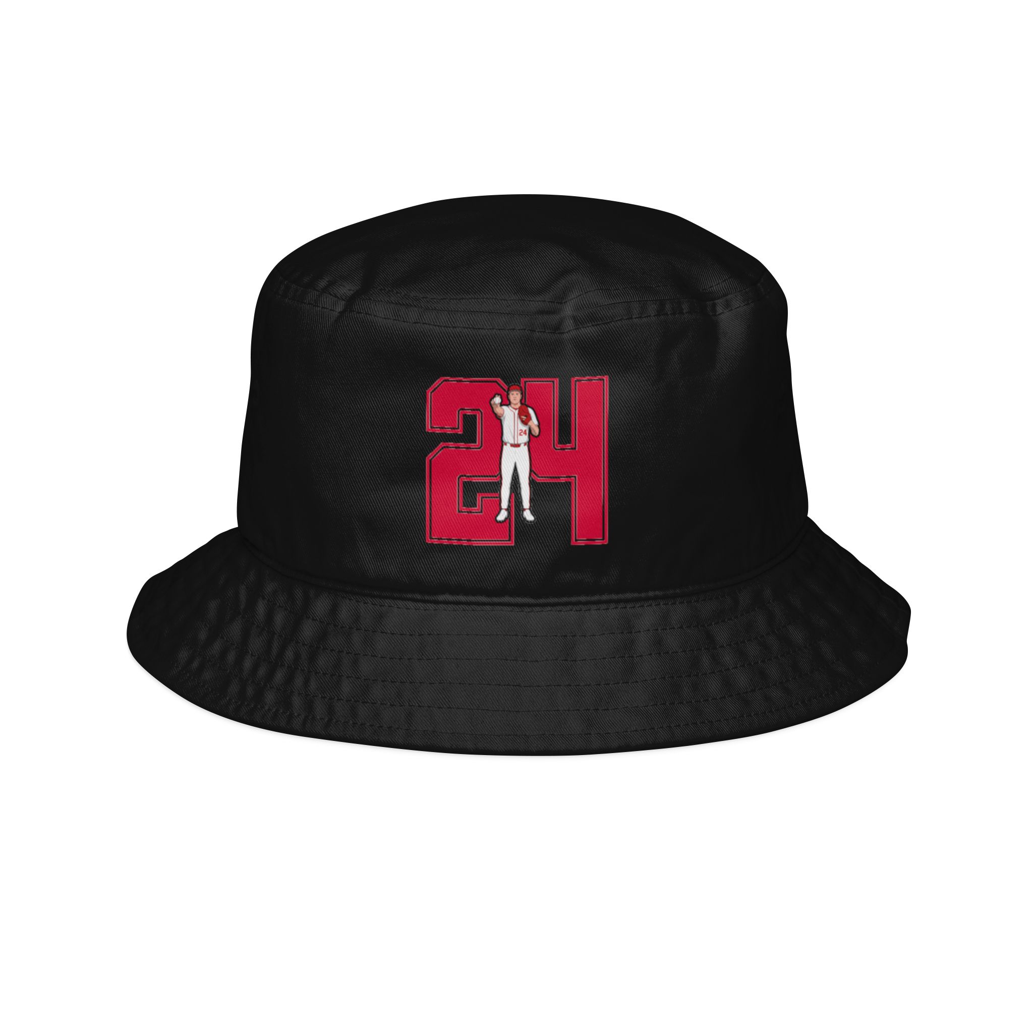 Bucket Hat — character_number in Black