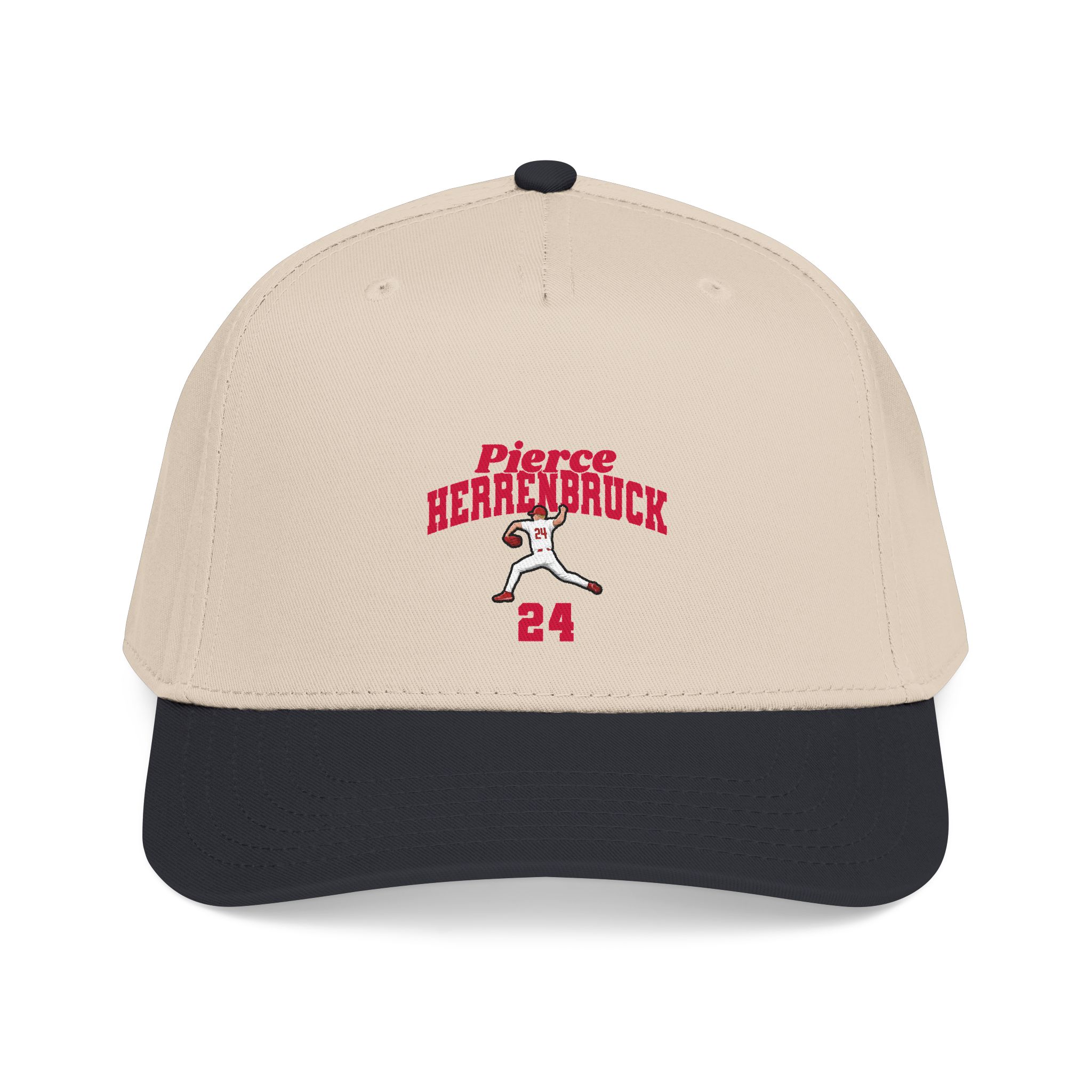 Baseball Cap — character_signature_arch in Black / Natural