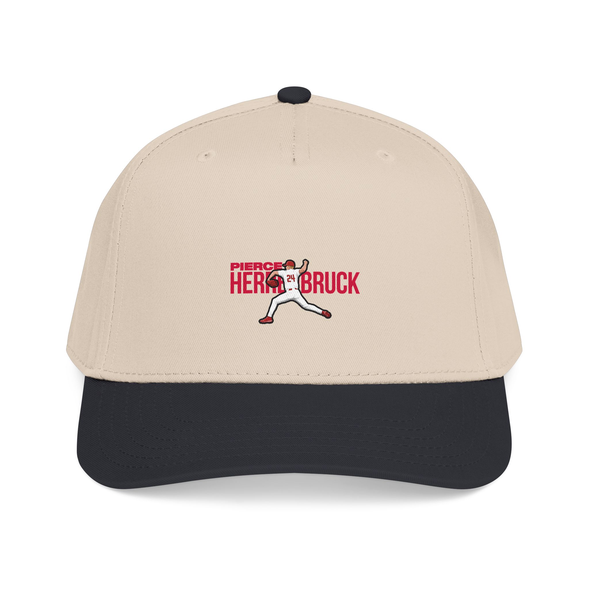 Baseball Cap — character_player_name in Black / Natural
