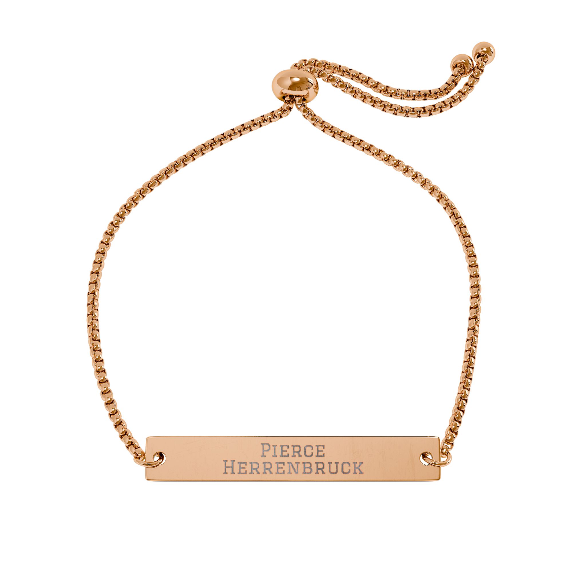 Engraved Bar Bracelet — Classic in Gold