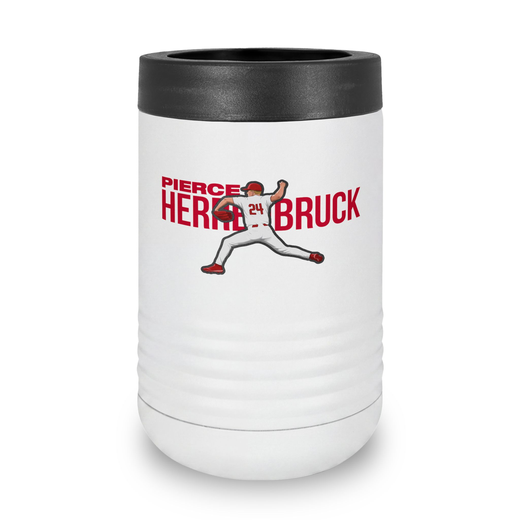Stainless Can Cooler — character_player_name in White