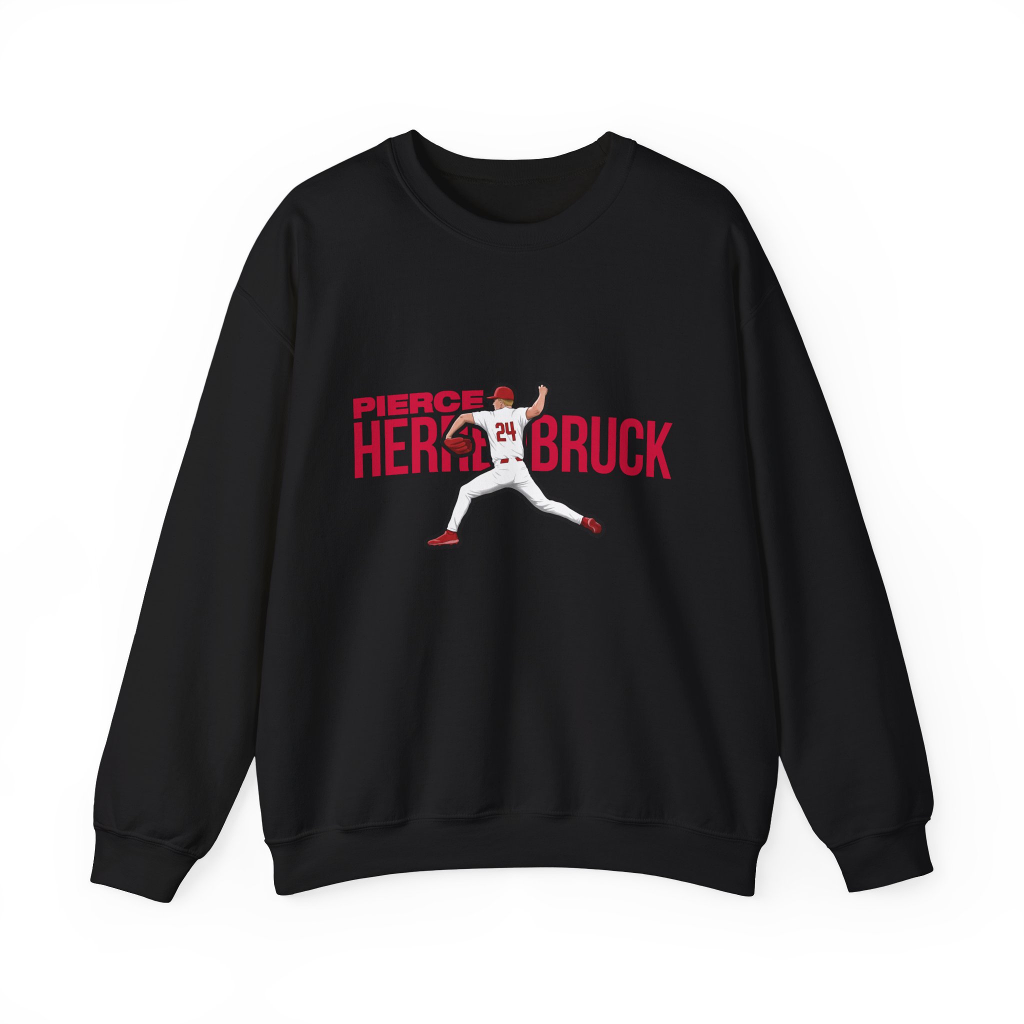 Crewneck Sweatshirt — character_player_name in Black