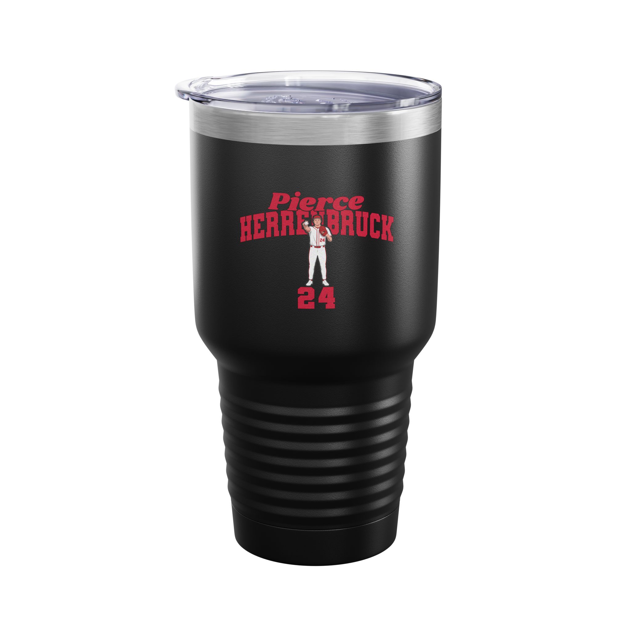 30oz Tumbler — character_signature_arch in Black