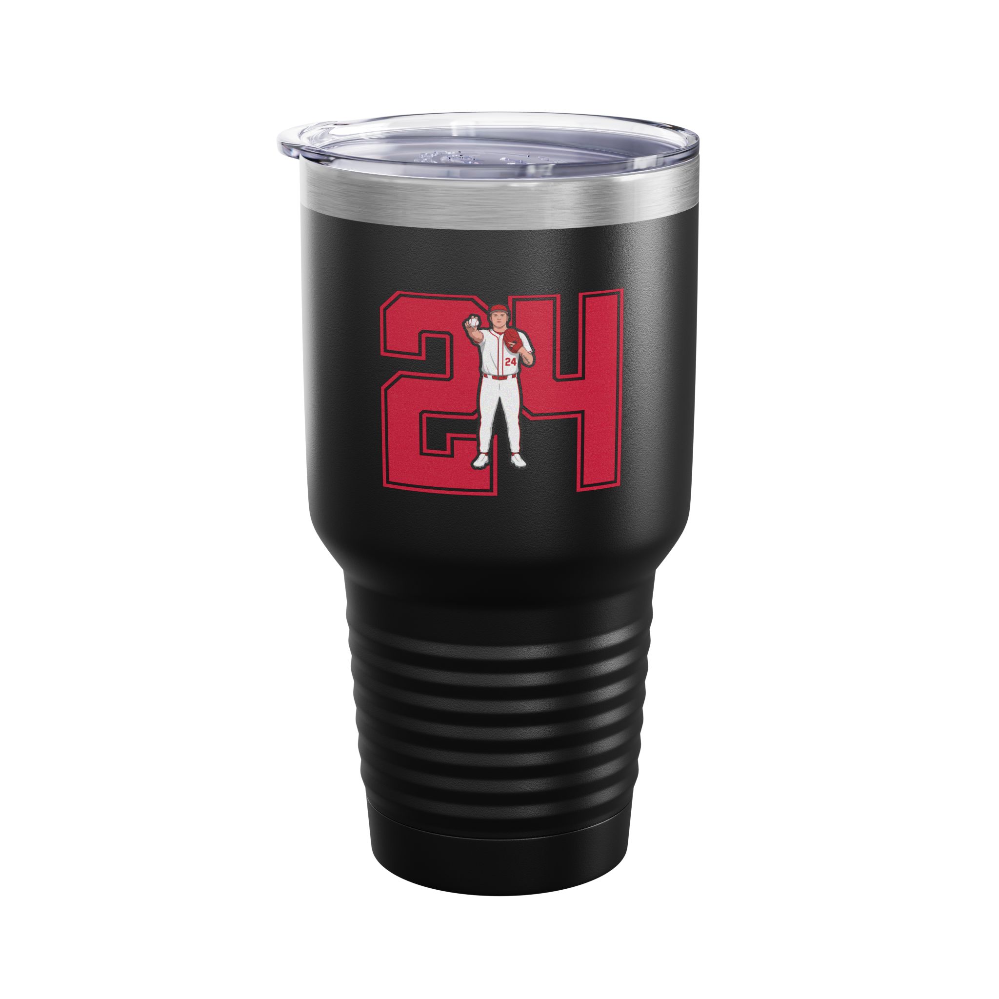 30oz Tumbler — character_number in Black