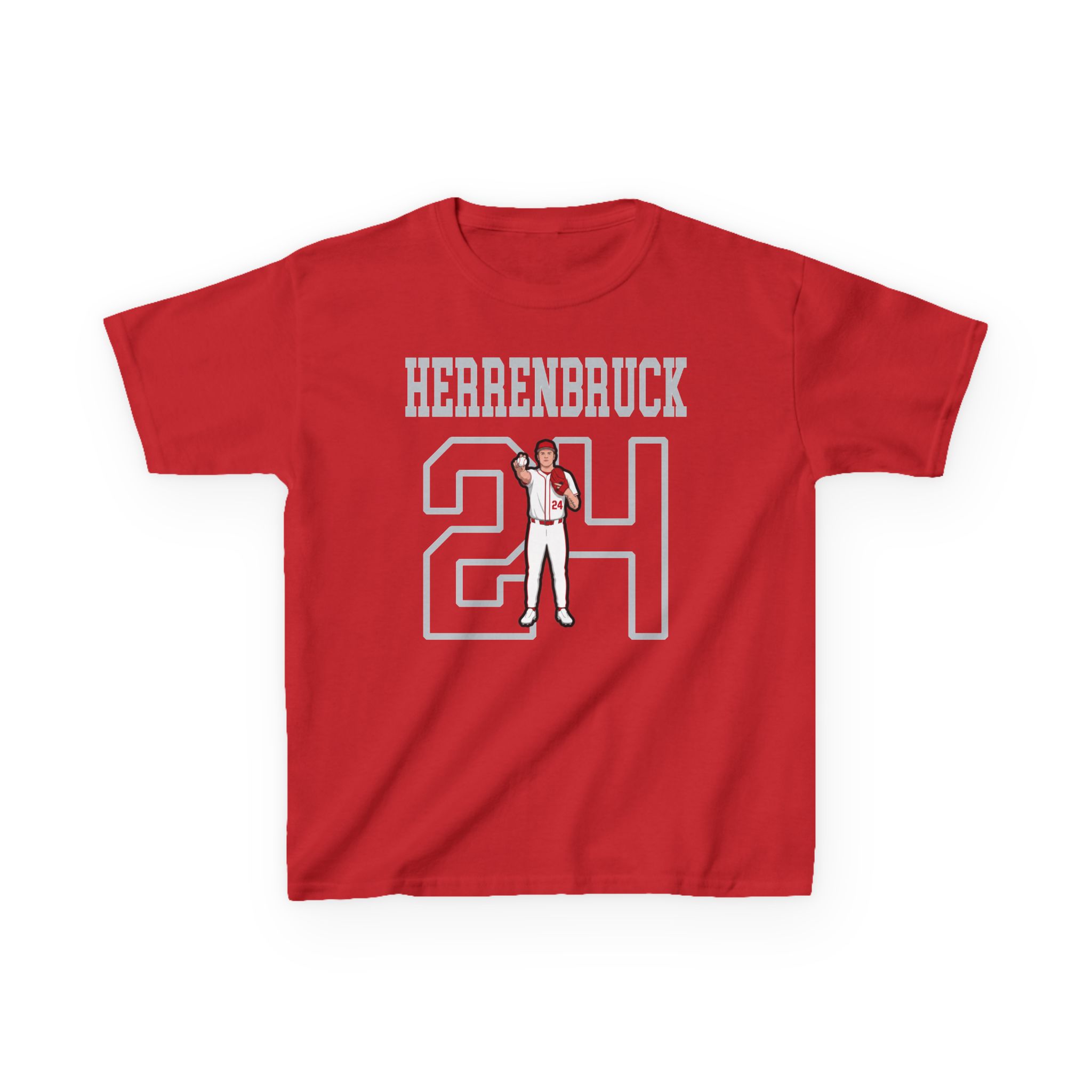 Youth Tee — character_shirsey in Red