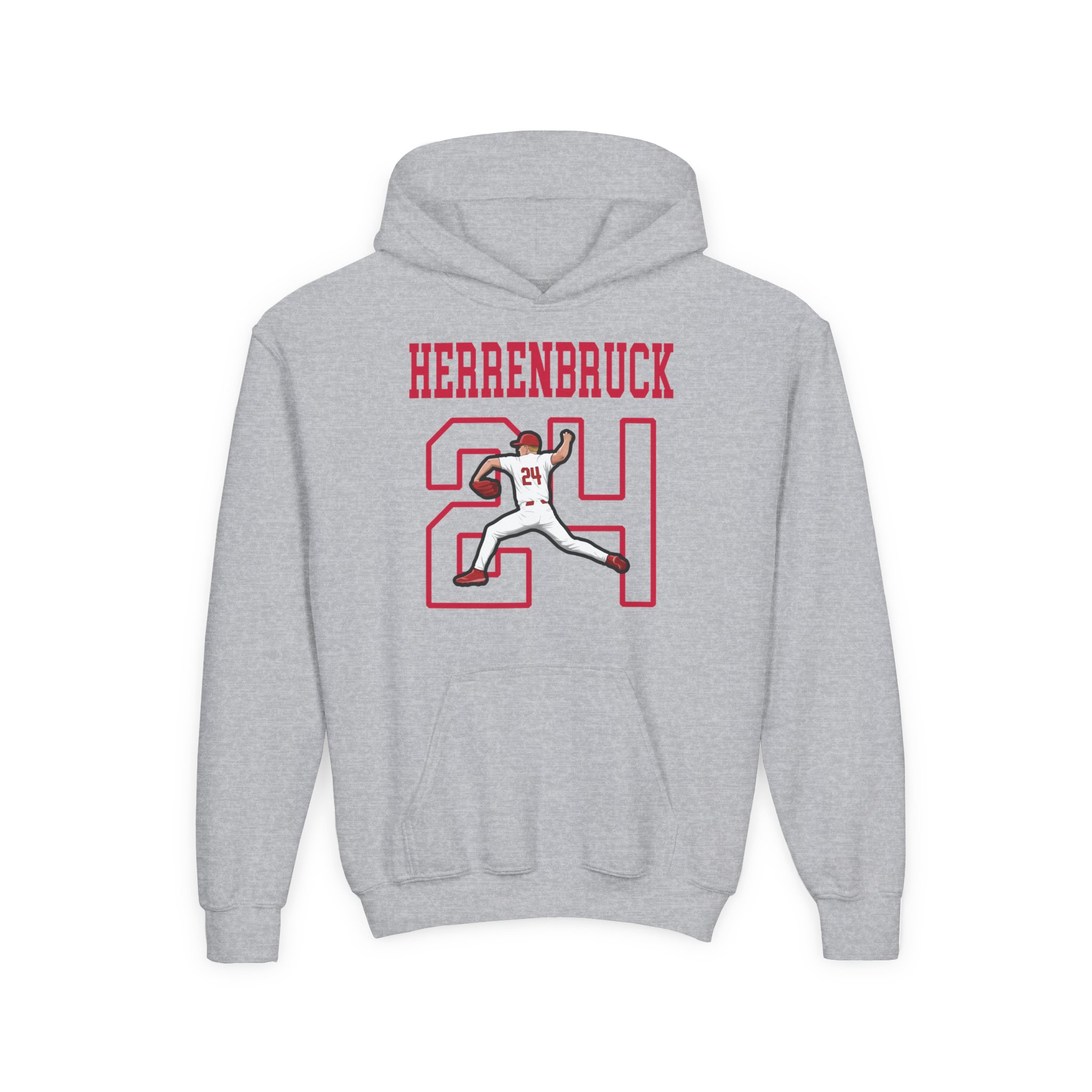 Youth Hoodie — character_shirsey in Grey