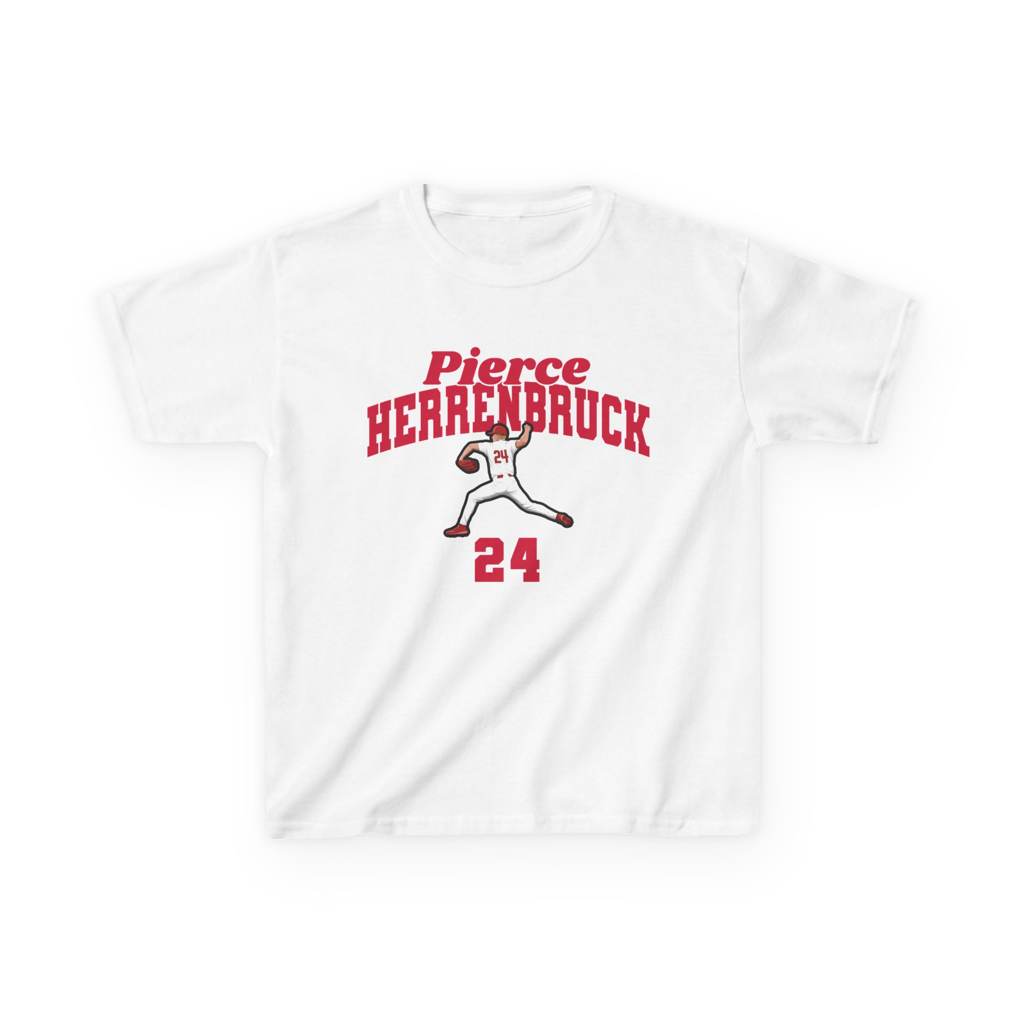 Youth Tee — character_signature_arch in White