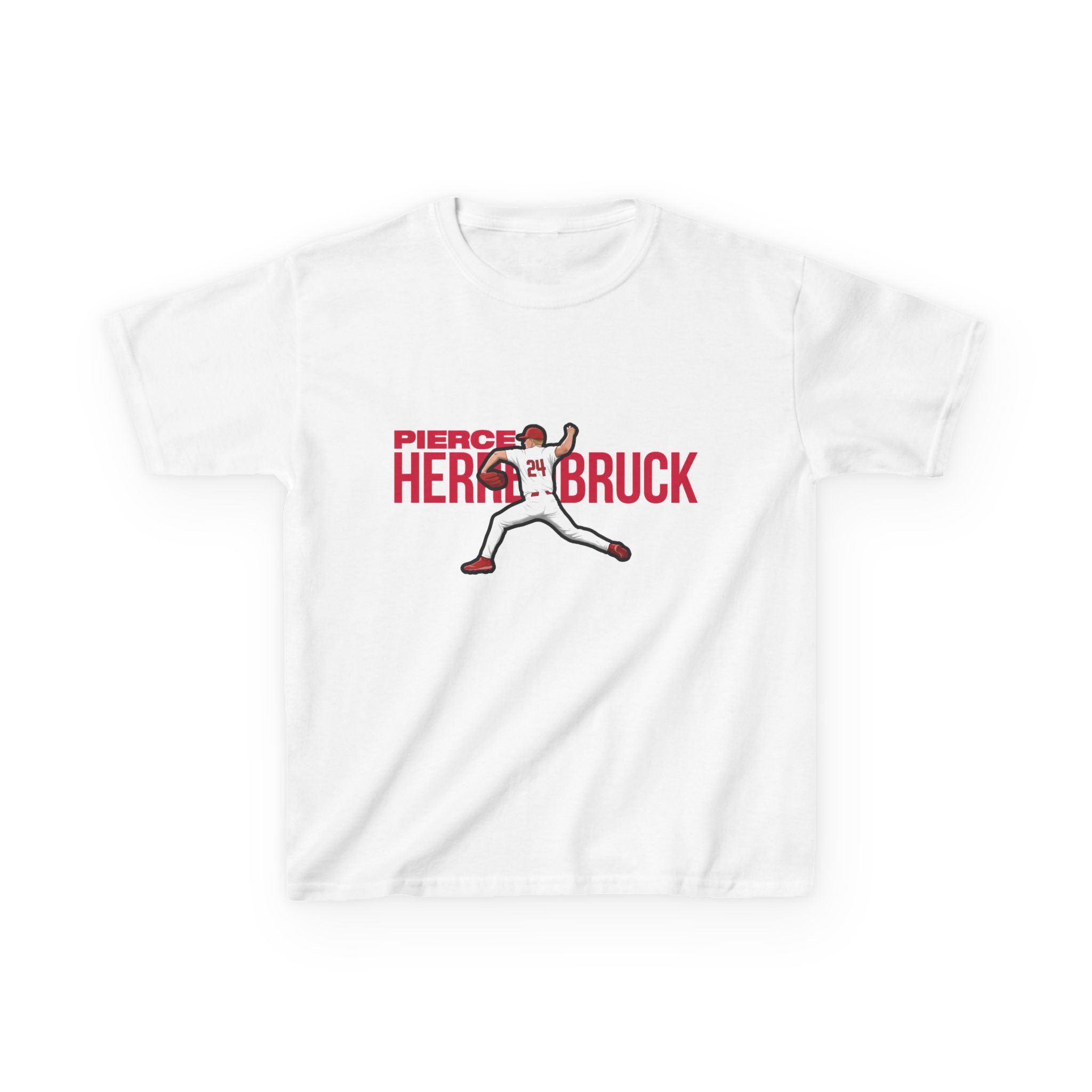 Youth Tee — character_player_name in White
