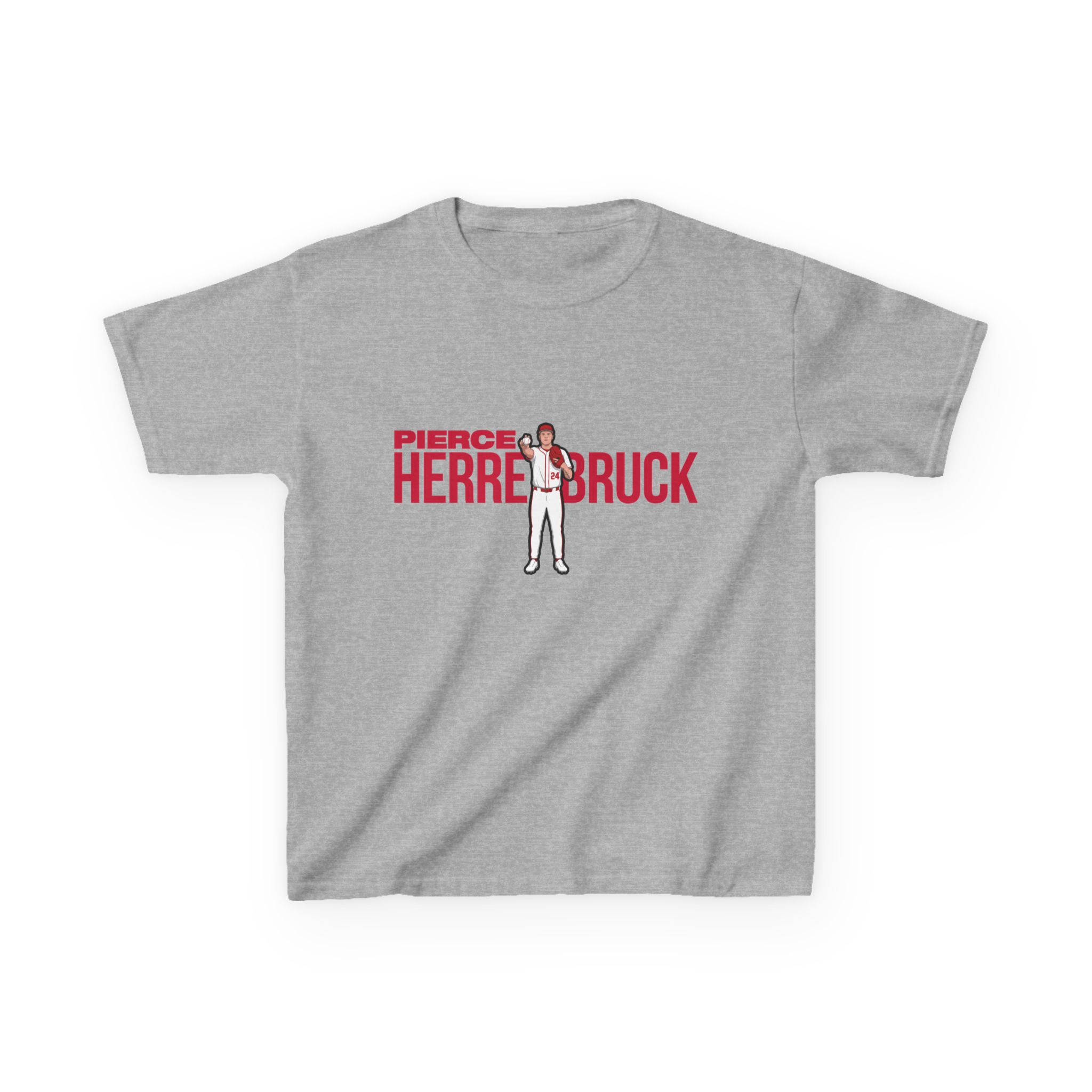 Youth Tee — character_player_name in Grey