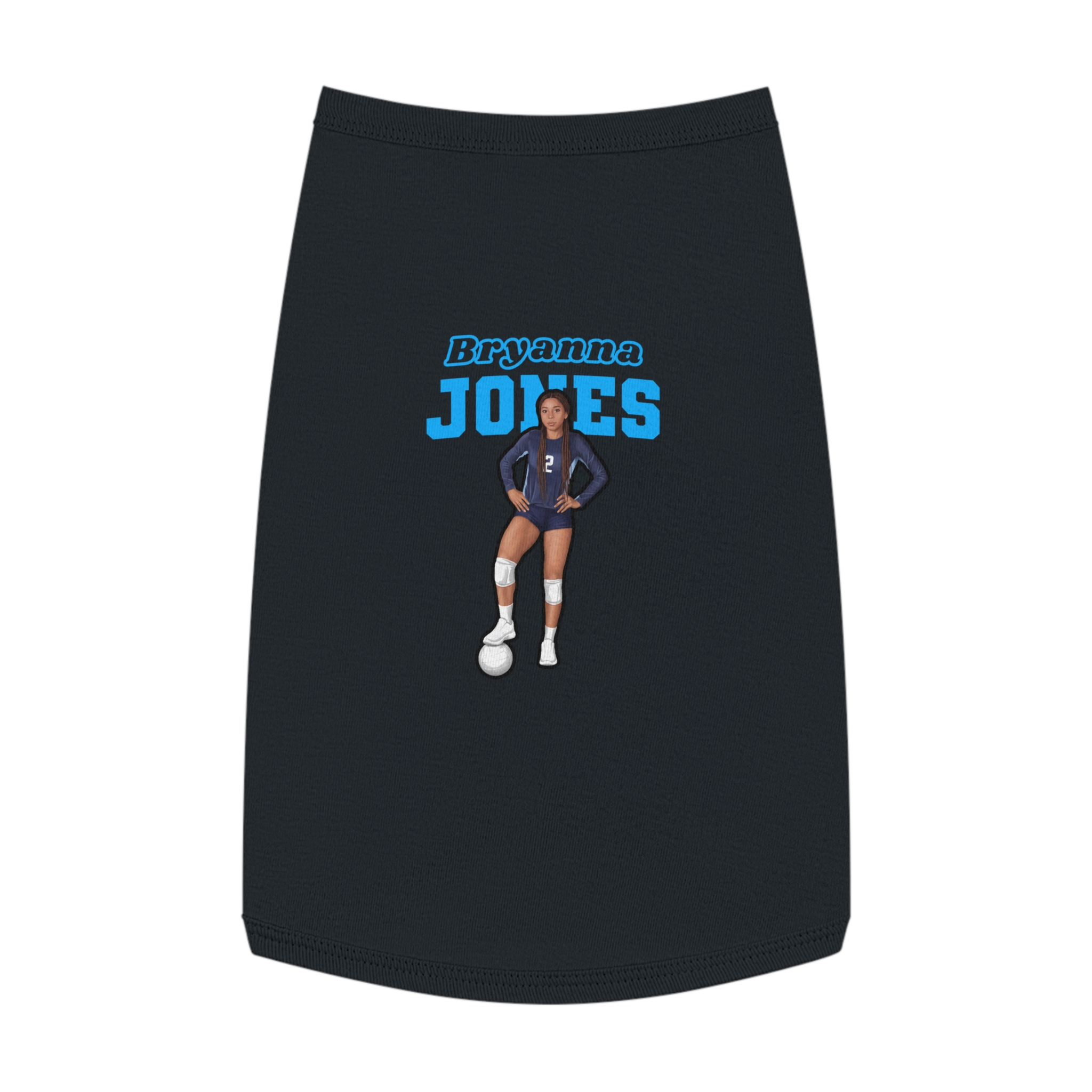 Pet Tank Top — character_name_arch in White