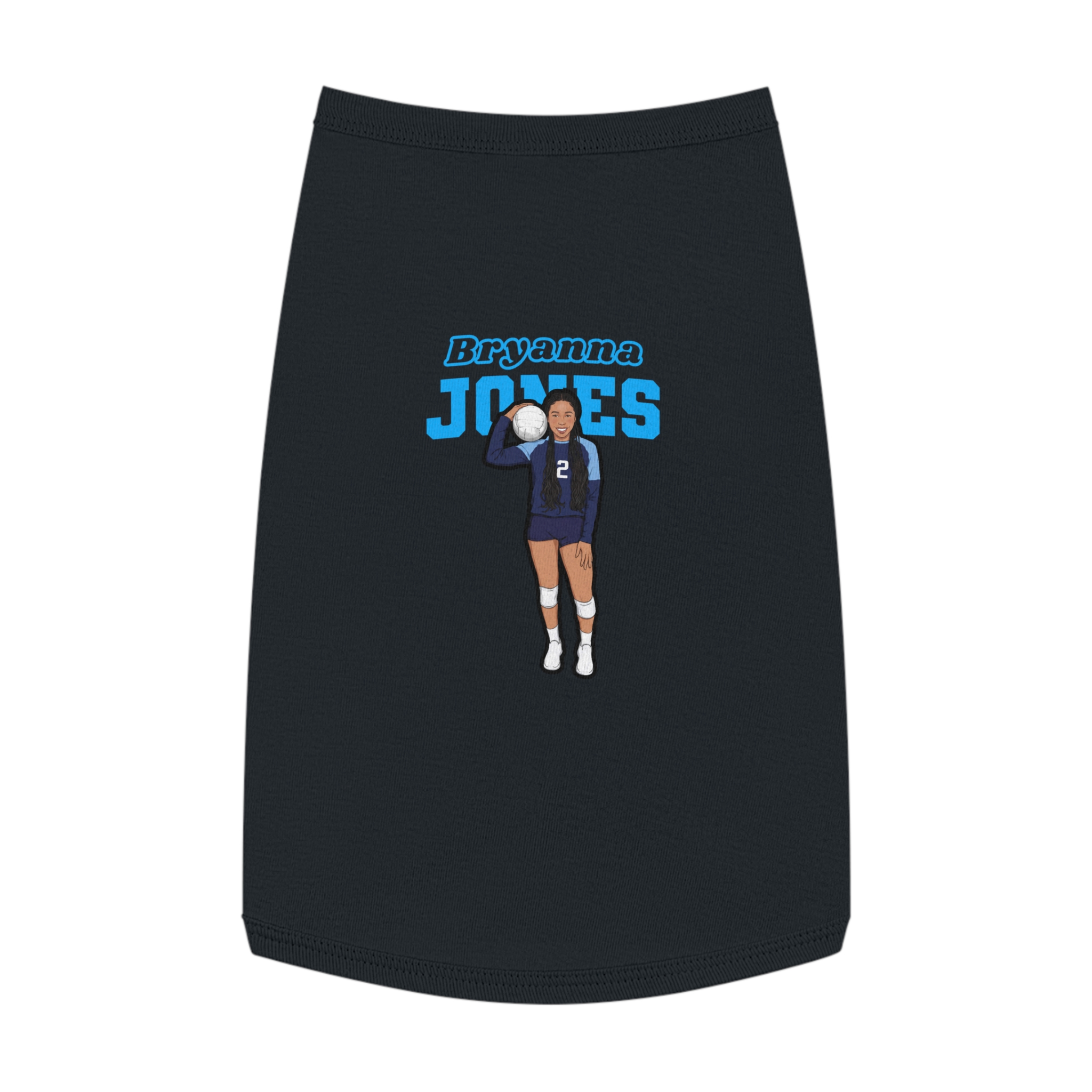 Pet Tank Top — character_name_arch in Black