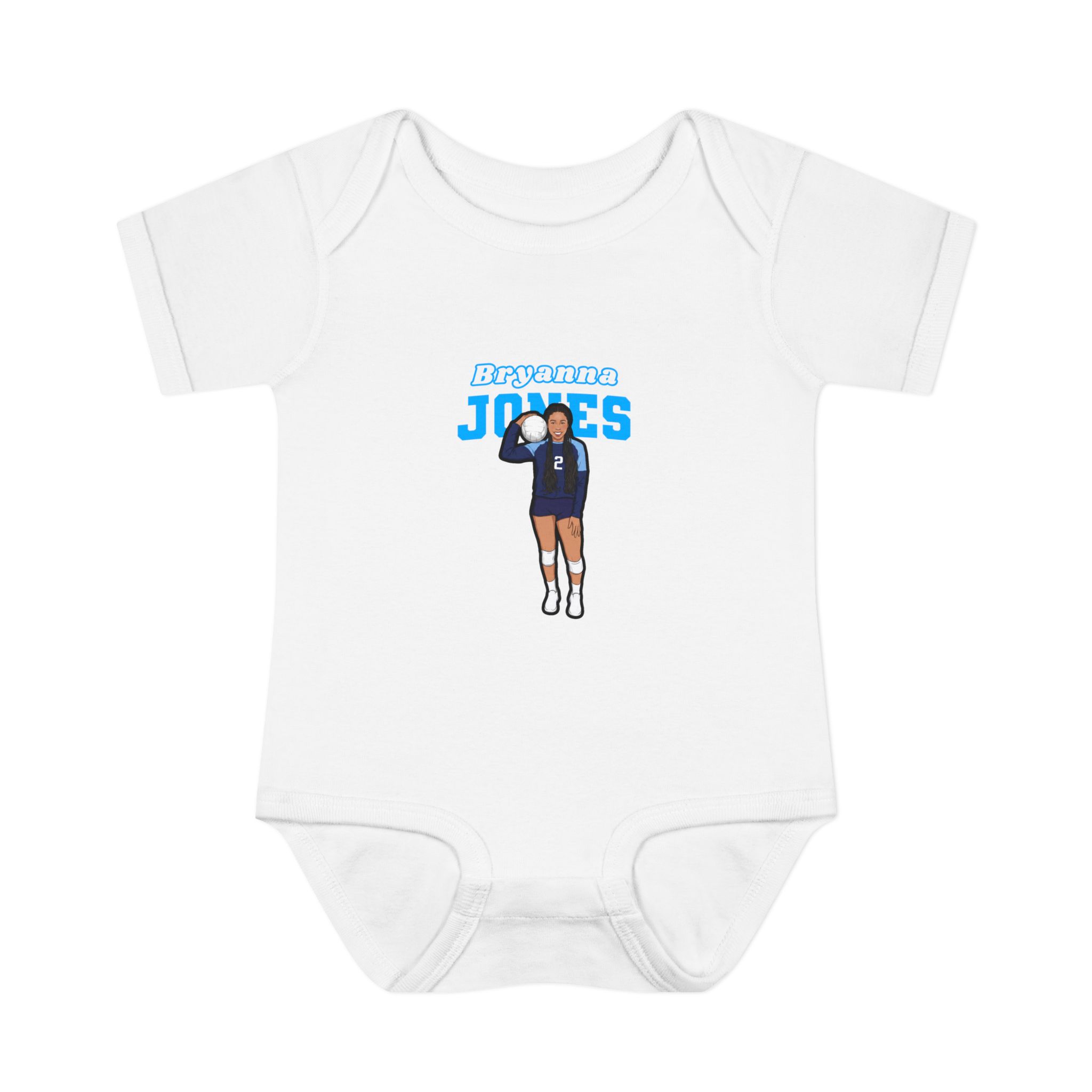 Baby Onesie — character_name_arch in White