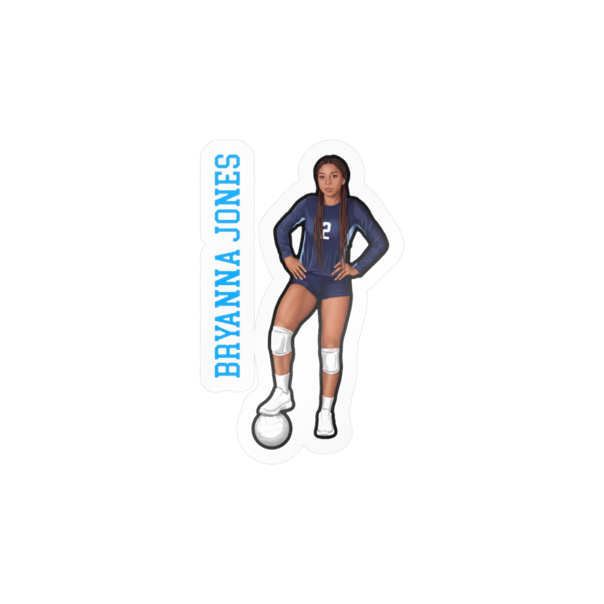 Vinyl Sticker — character_name_vertical in Classic
