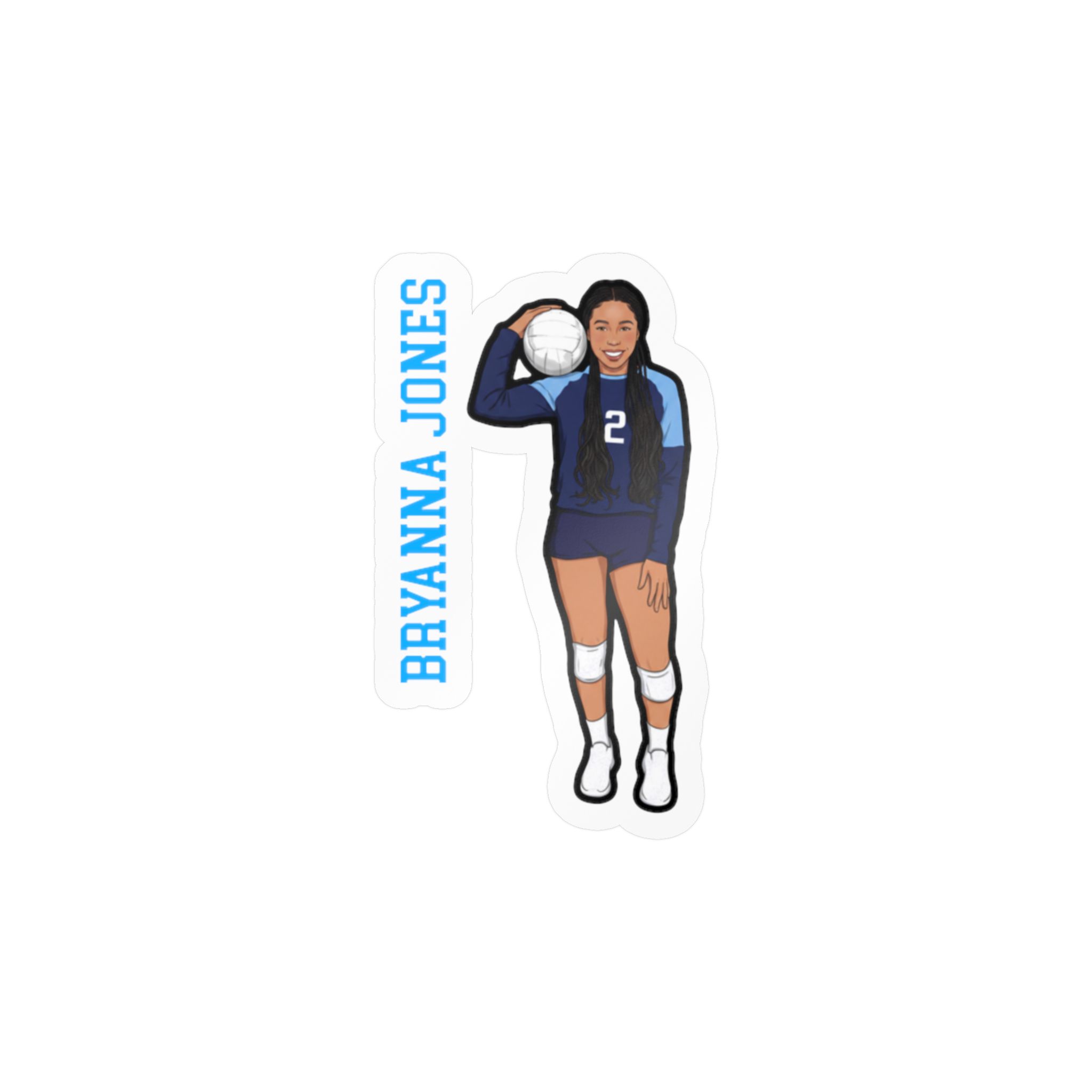 Vinyl Sticker — character_name_vertical in Classic