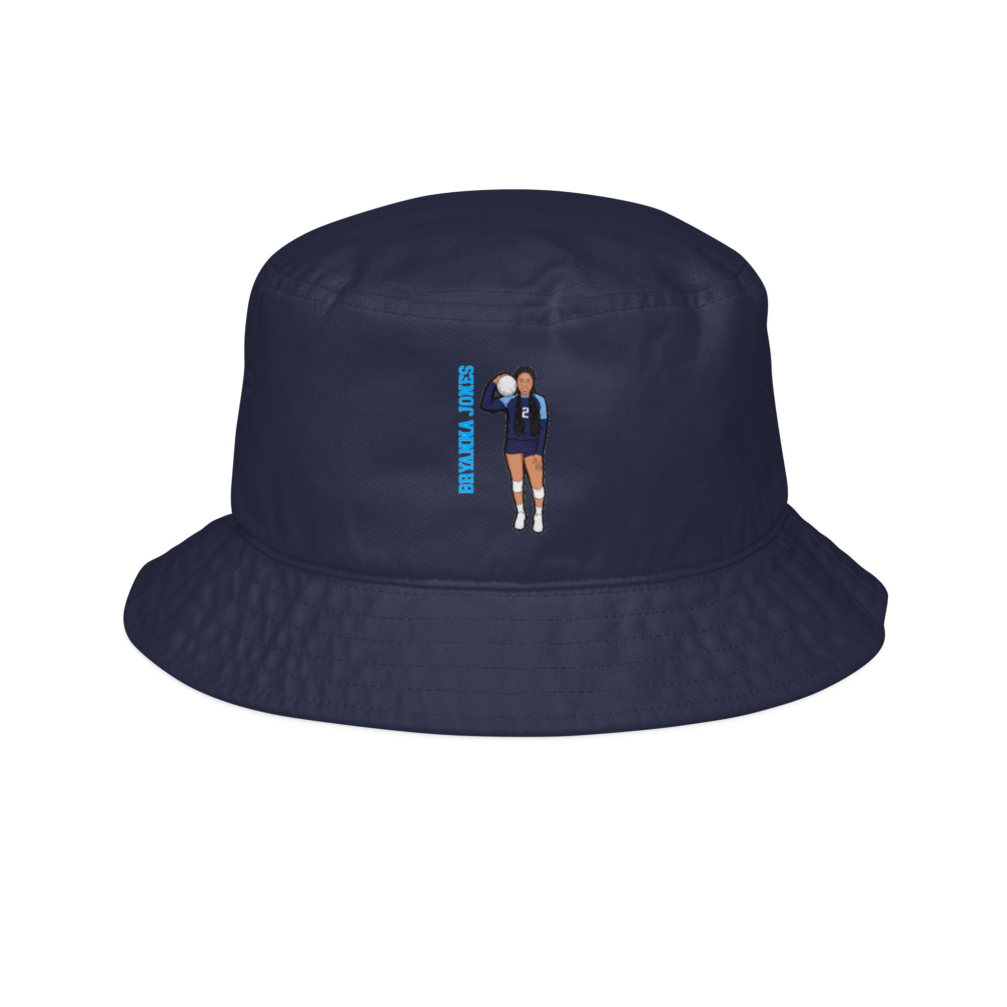 Bucket Hat — character_name_vertical in Navy