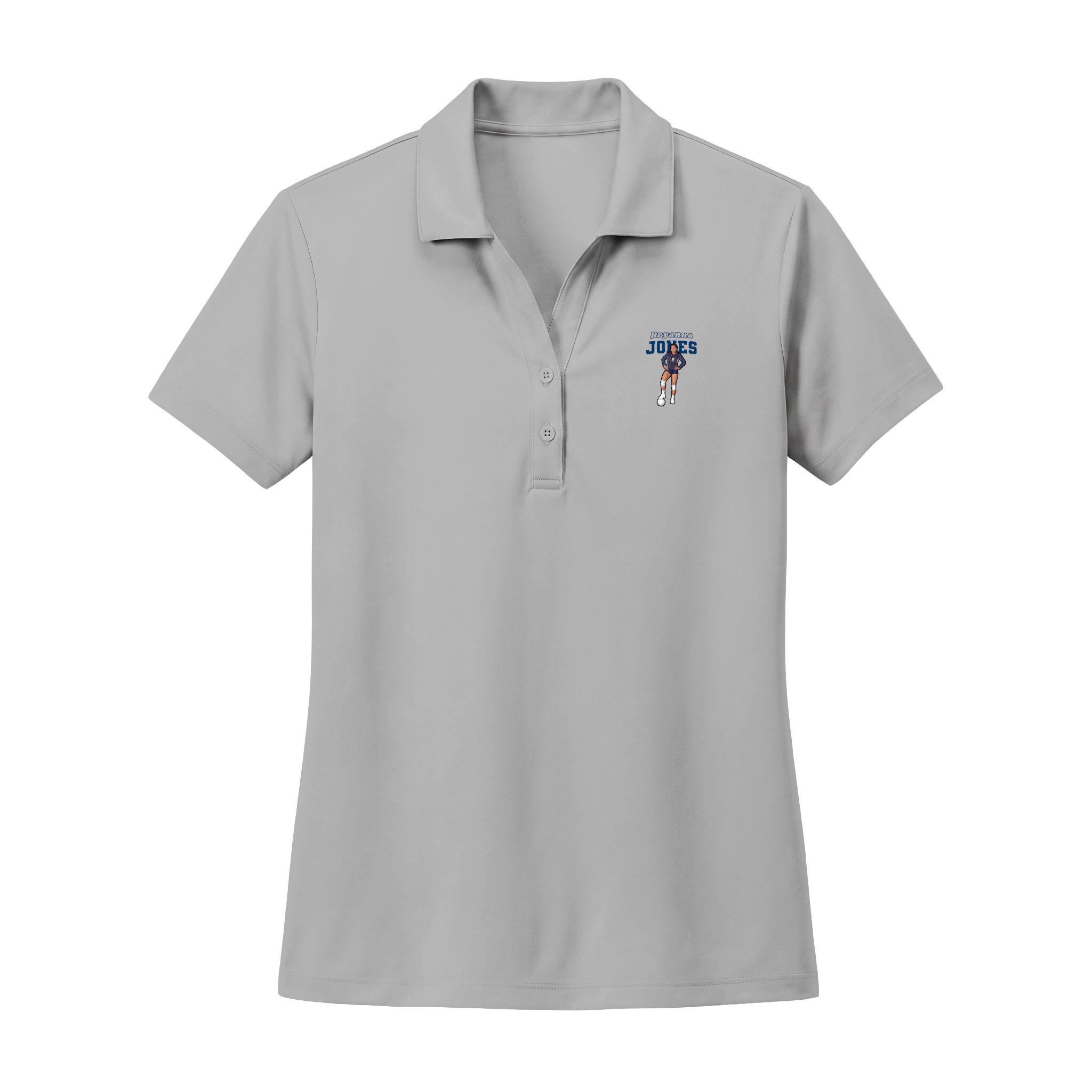 Women's Polo — character_name_arch in Silver