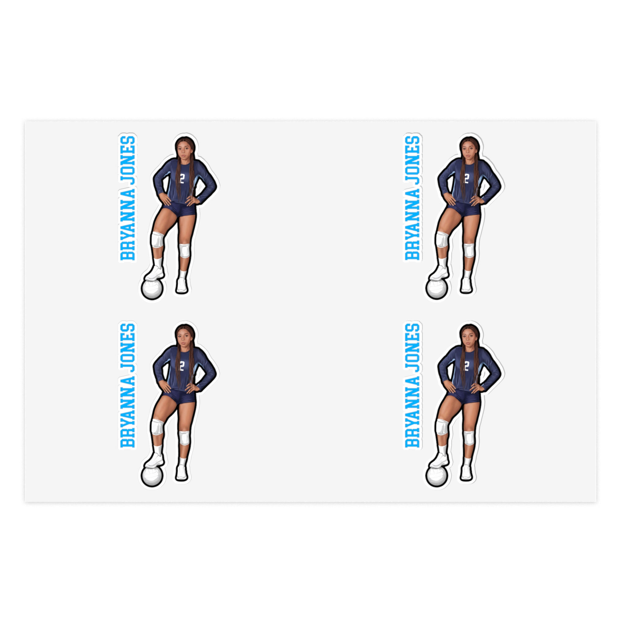 Sticker Sheet — character_name_vertical in Classic