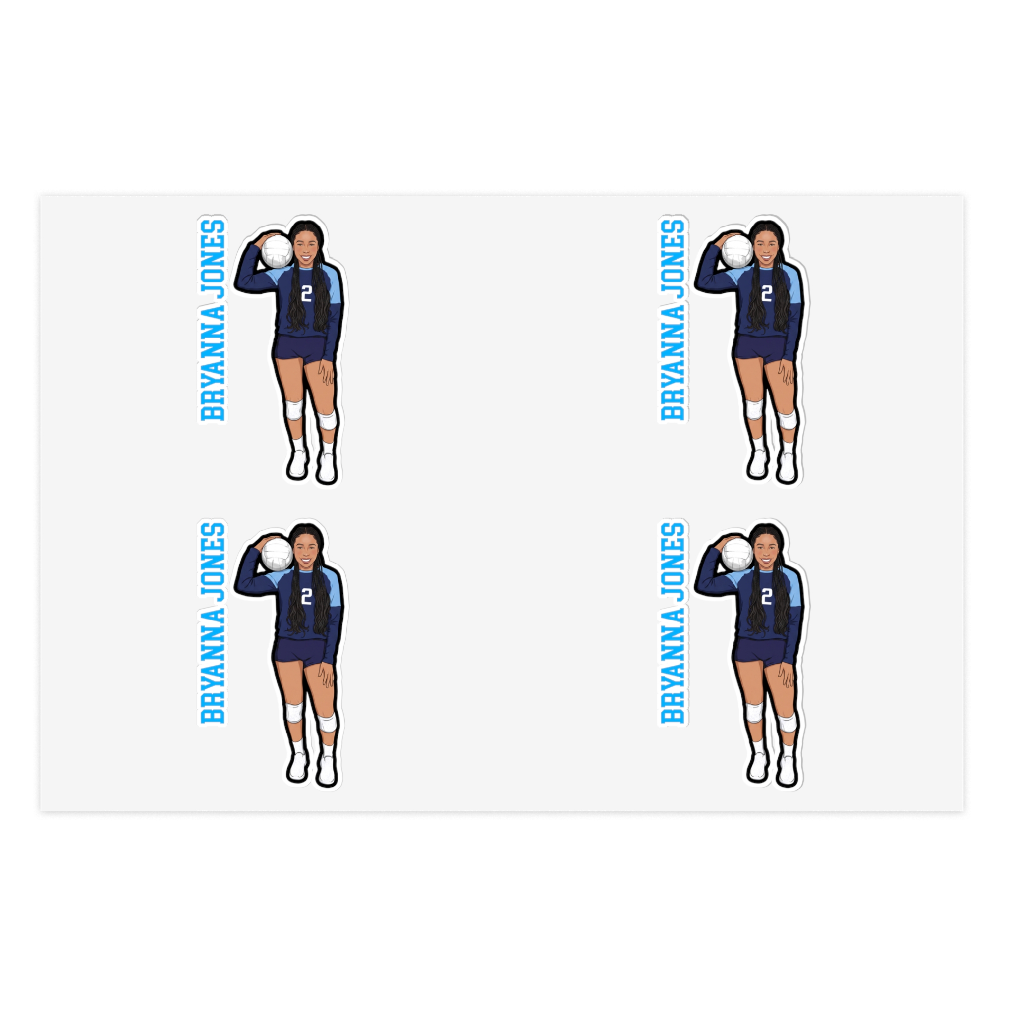 Sticker Sheet — character_name_vertical in Classic