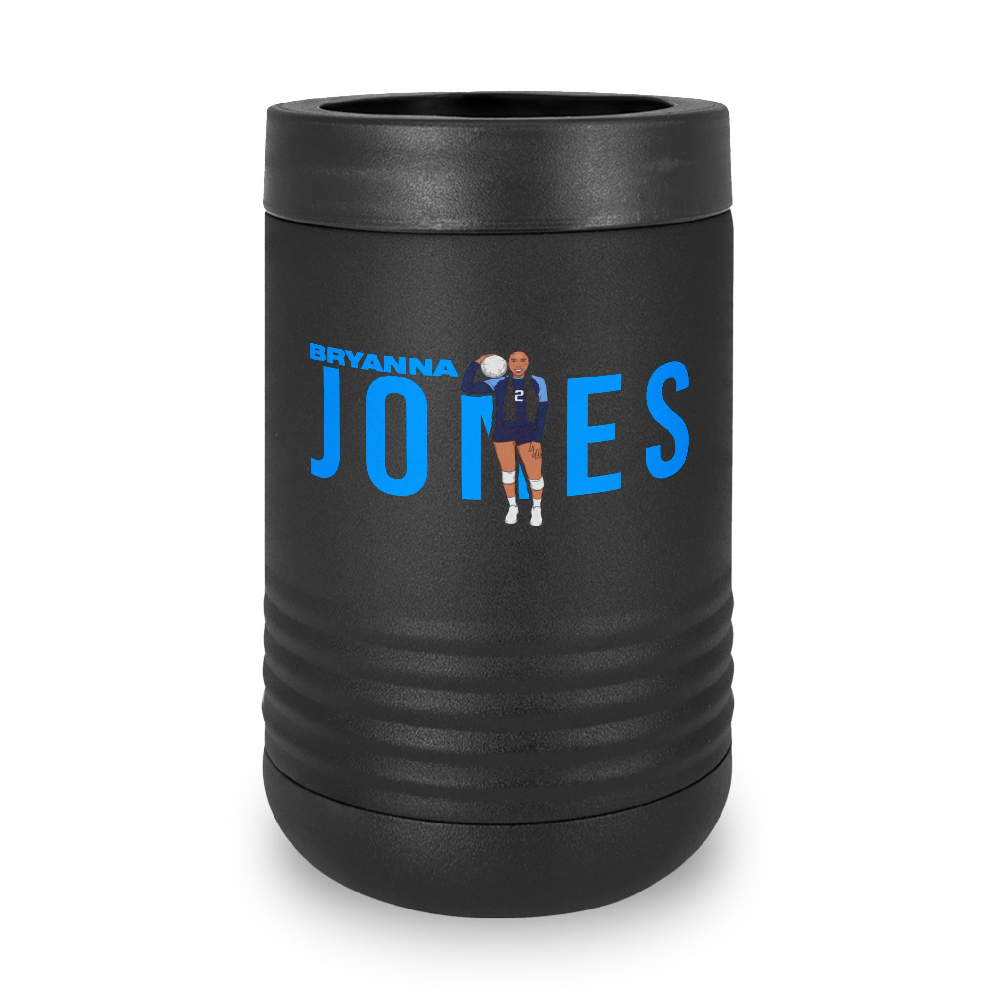 Stainless Can Cooler — character_player_name in Black