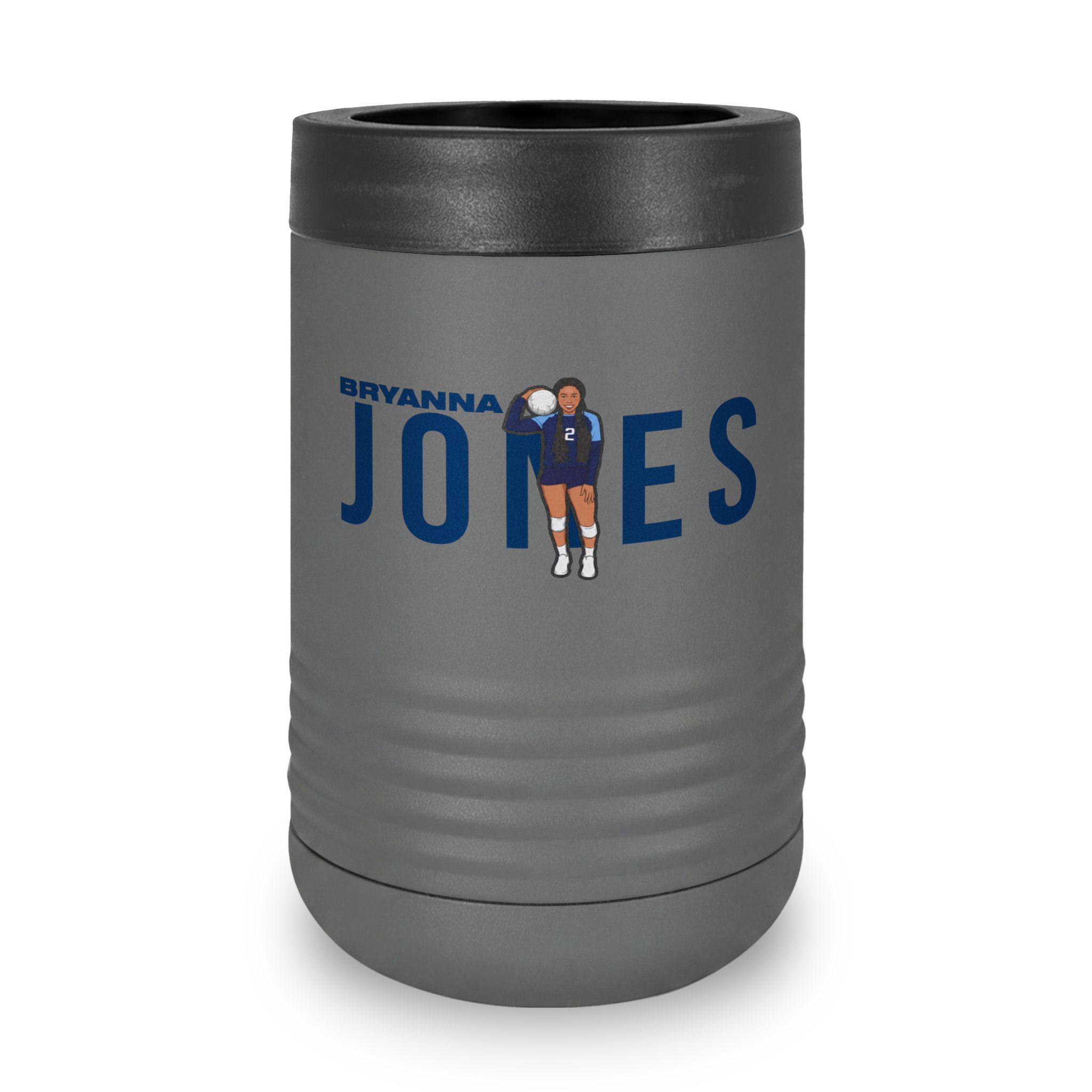 Stainless Can Cooler — character_player_name in Grey