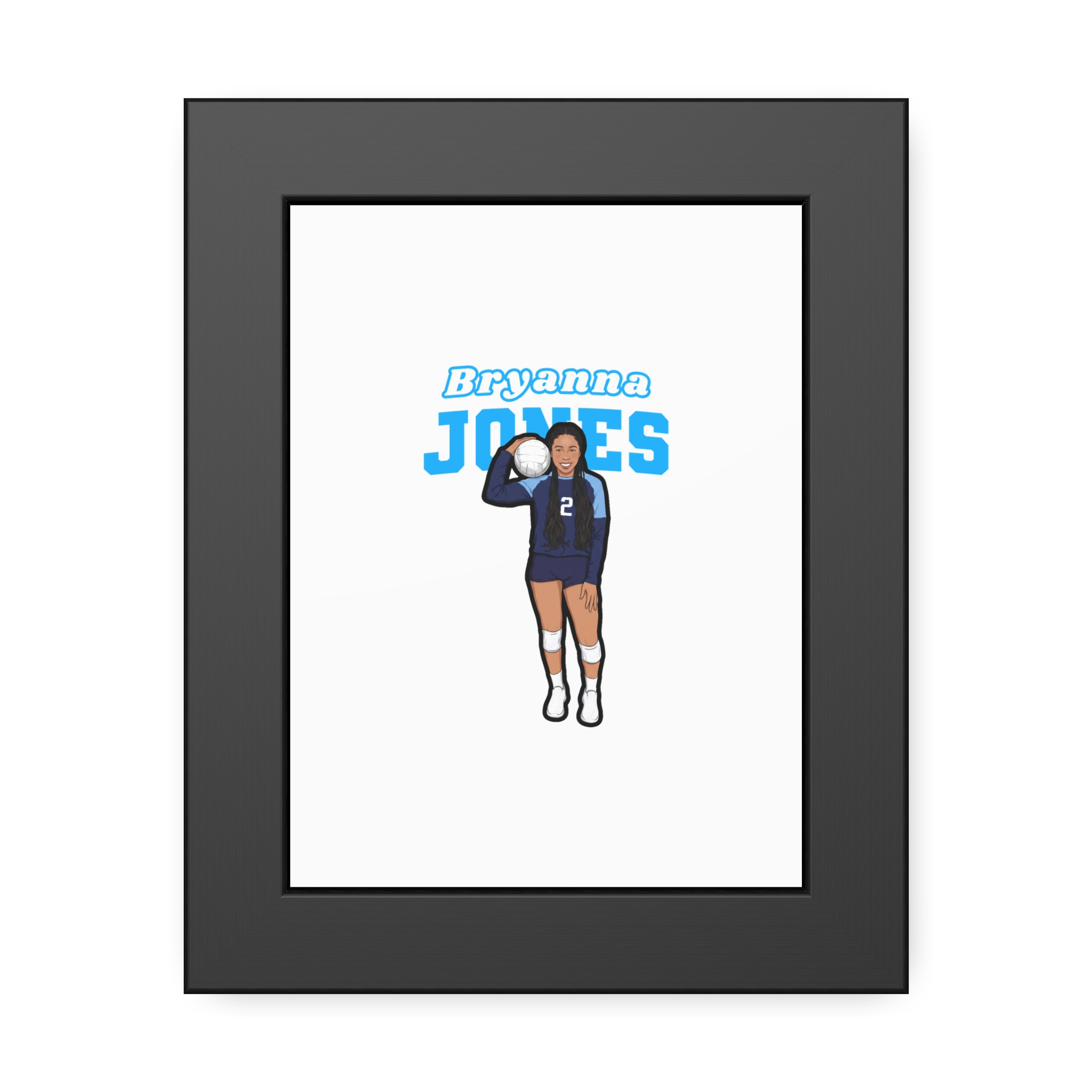 Framed Poster — character_name_arch in Black