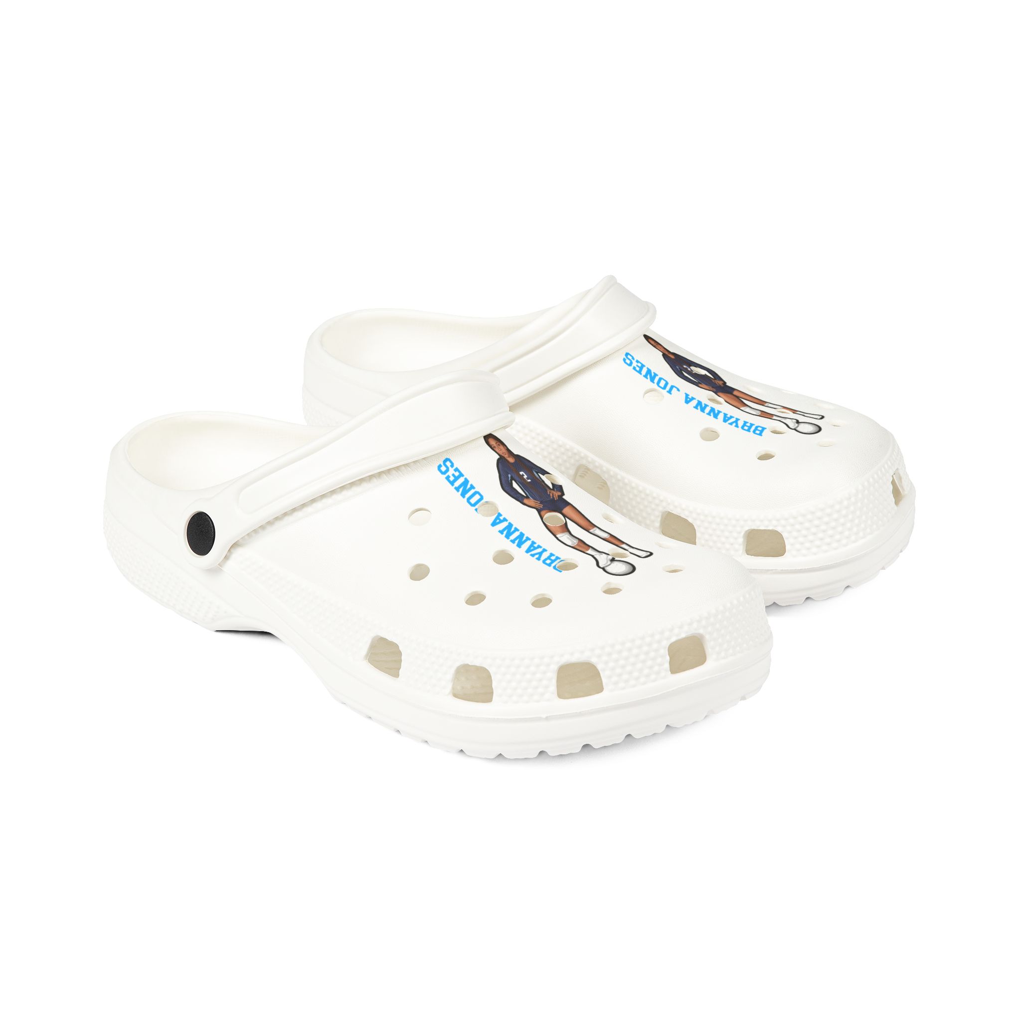Rubber Clogs — character_name_vertical in White