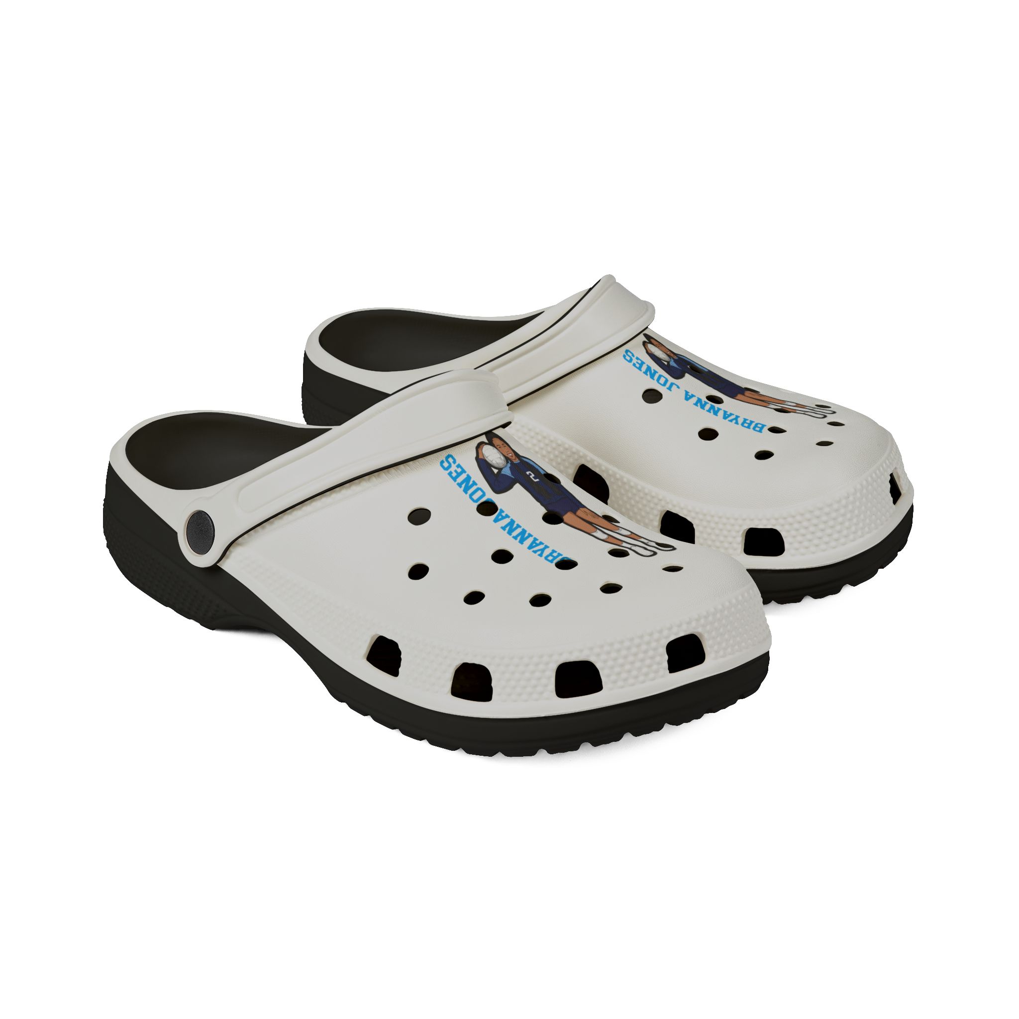 Rubber Clogs — character_name_vertical in Black