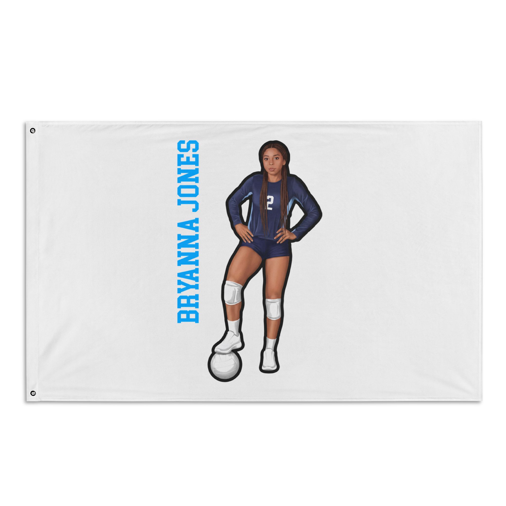 Flag (35 × 56 in) — character_name_vertical in Classic