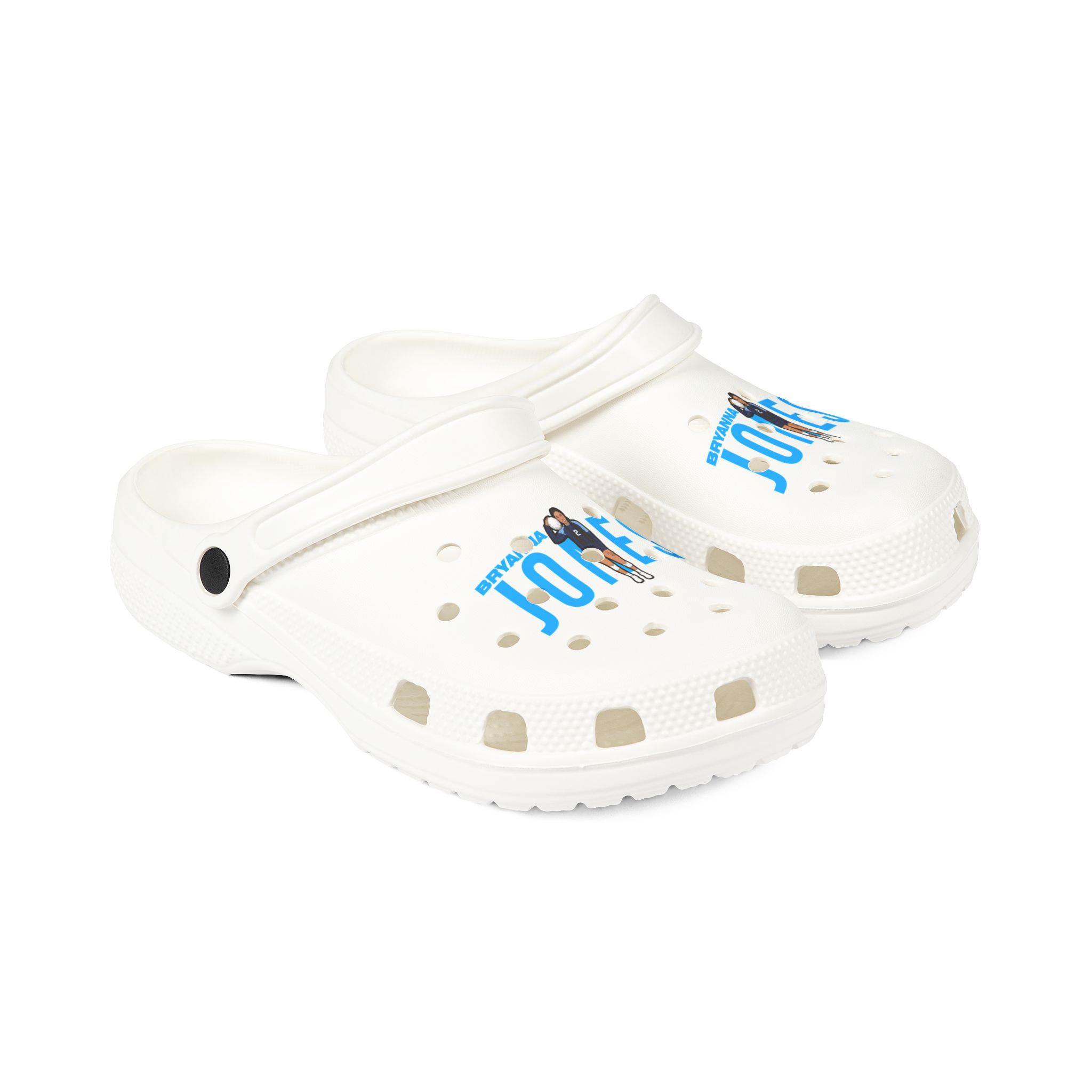 Rubber Clogs — character_player_name in White
