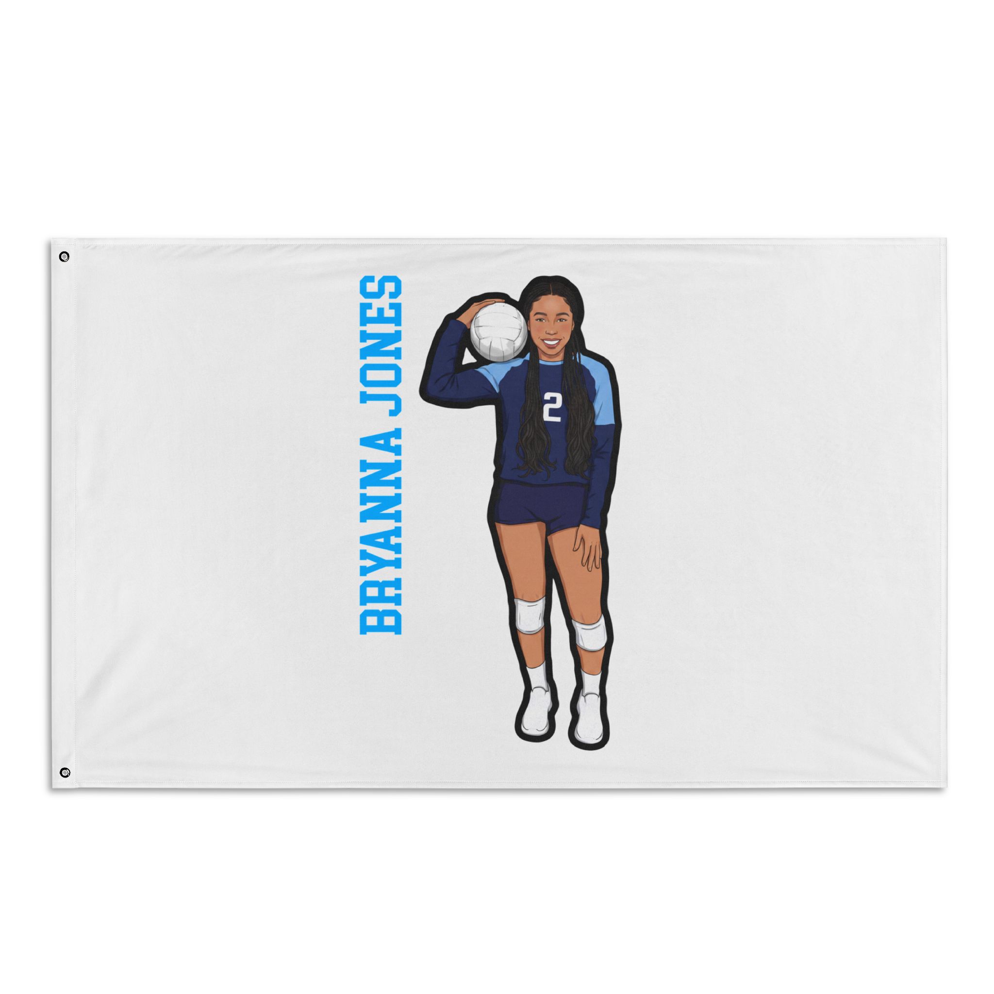 Flag (35 × 56 in) — character_name_vertical in Classic