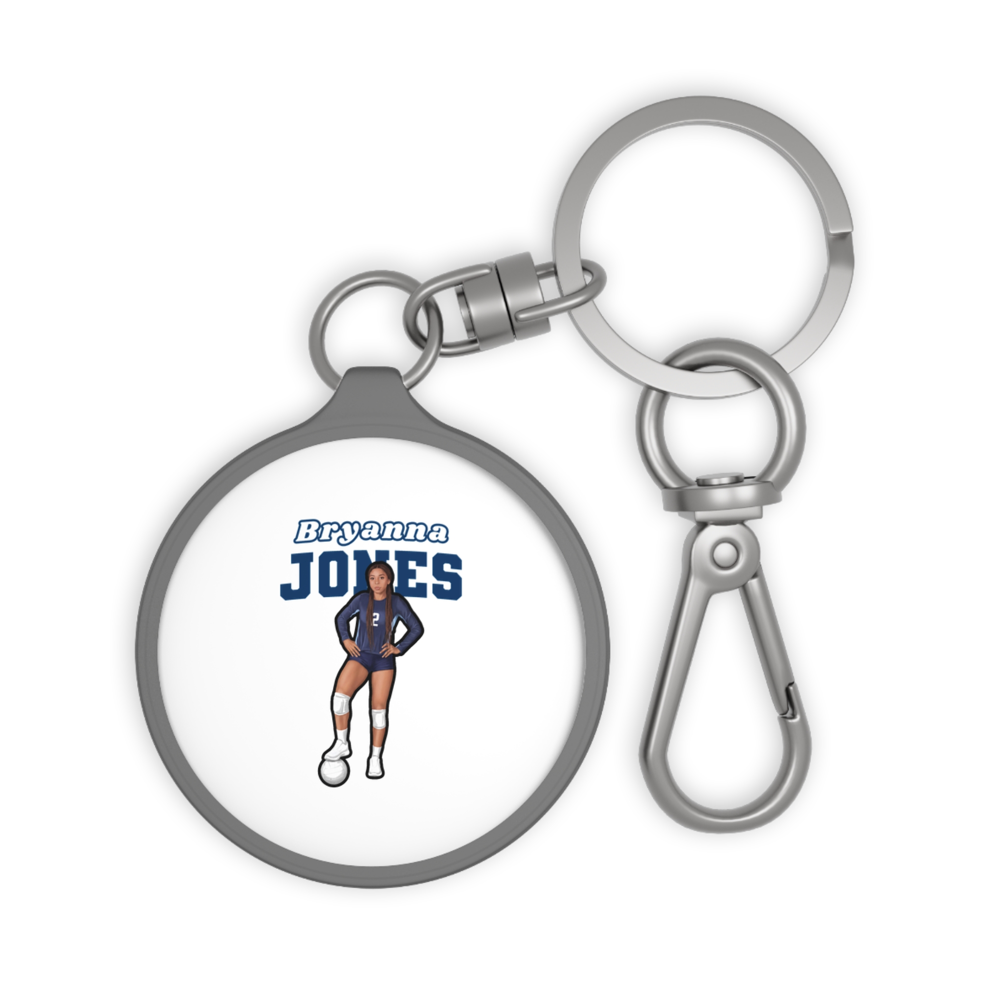 Keychain — character_name_arch in Grey