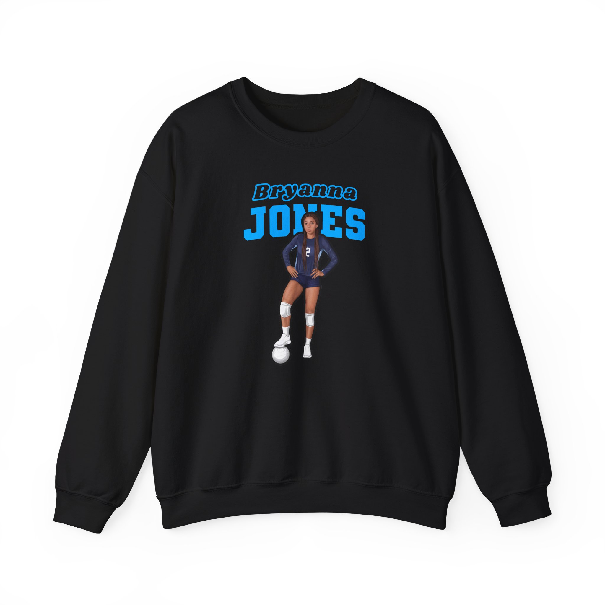 Crewneck Sweatshirt — character_name_arch in Black