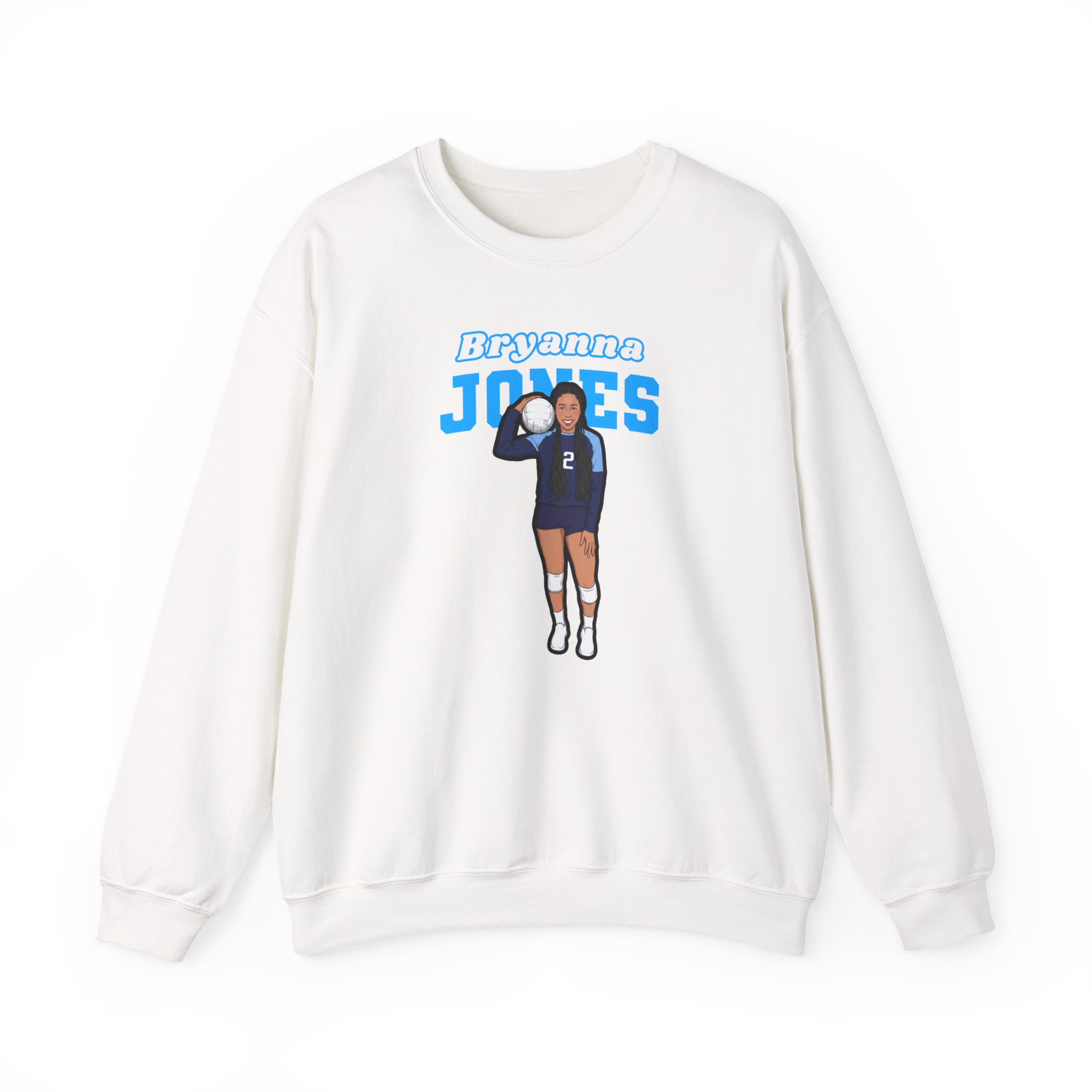 Crewneck Sweatshirt — character_name_arch in White