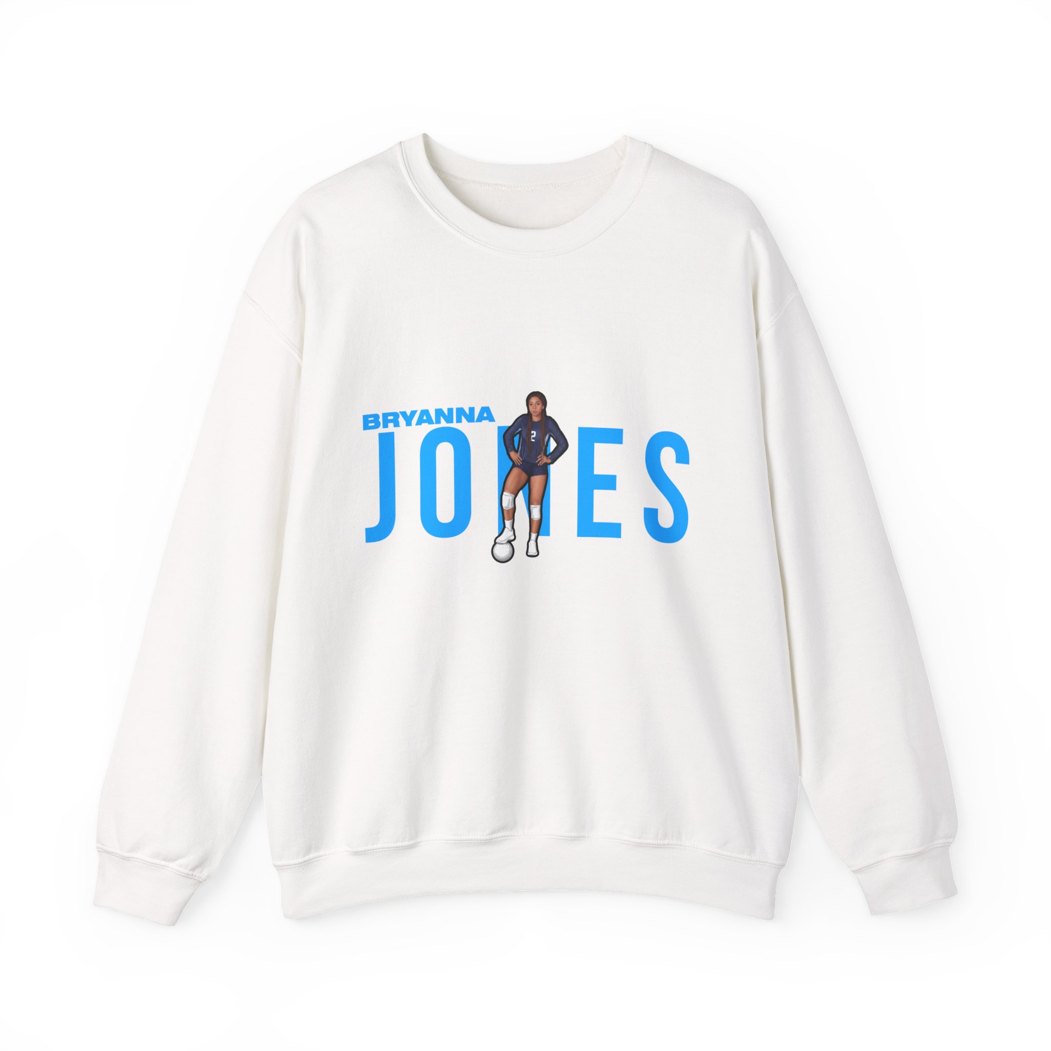 Crewneck Sweatshirt — character_player_name in White
