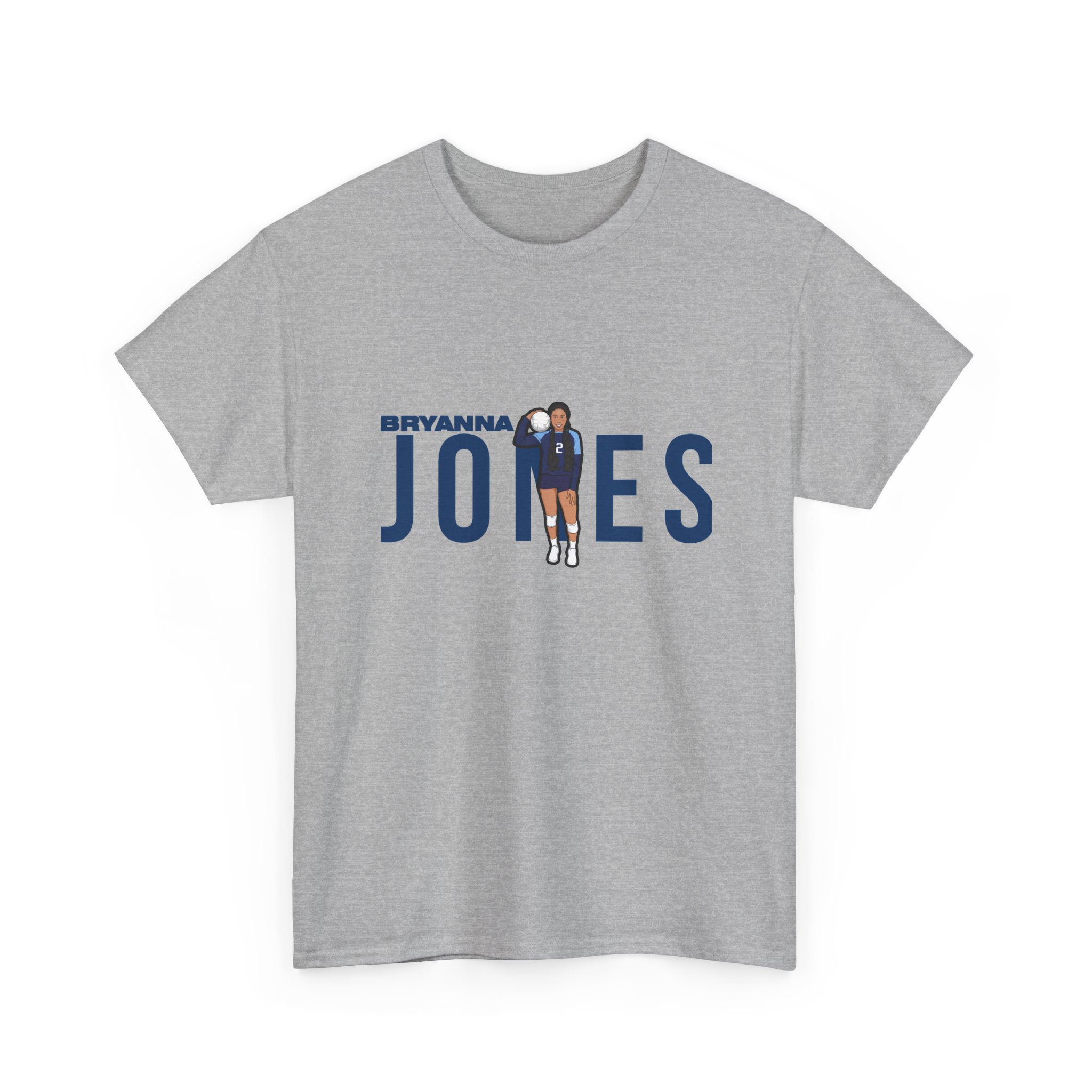 Tee — character_player_name in Grey