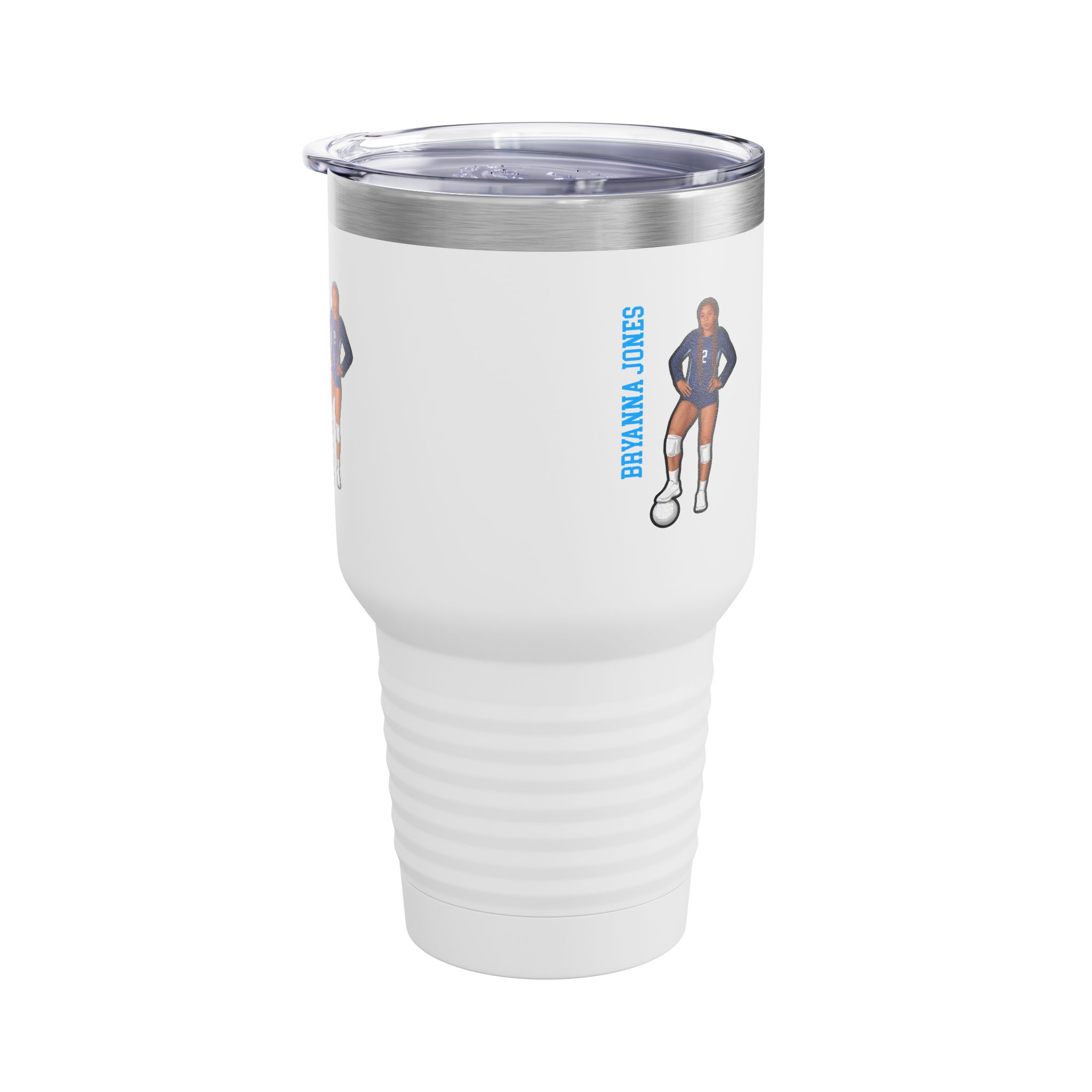 30oz Tumbler — character_name_vertical in White