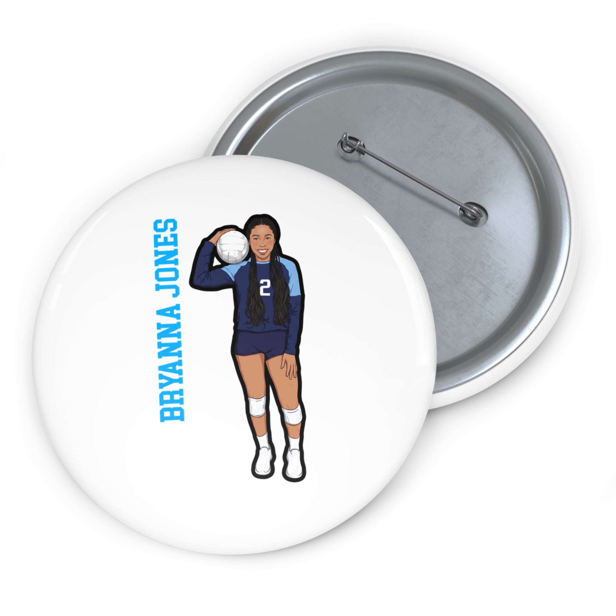 Game Day Pin — character_name_vertical in Classic