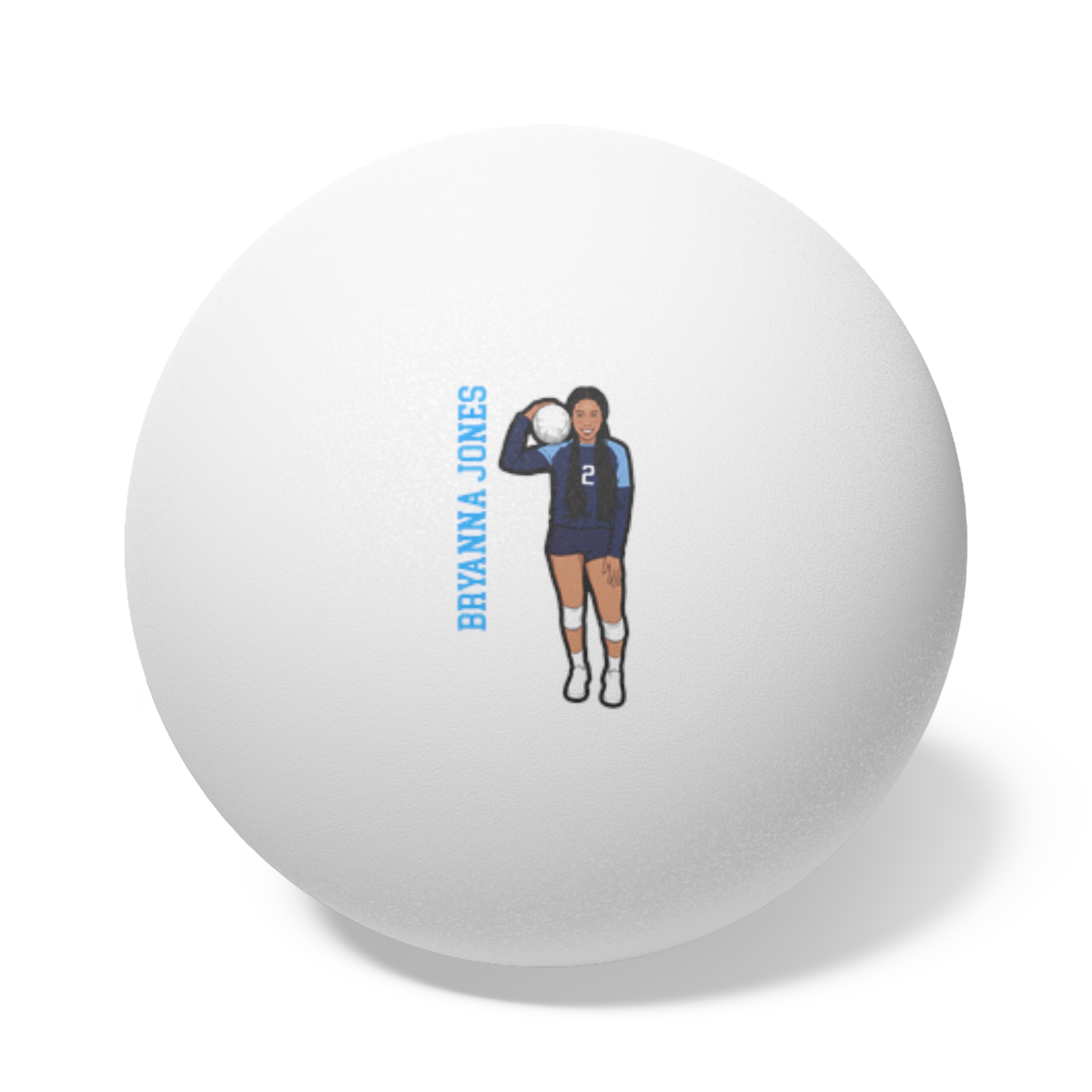 Ping Pong Balls, 6 pcs — character_name_vertical in White
