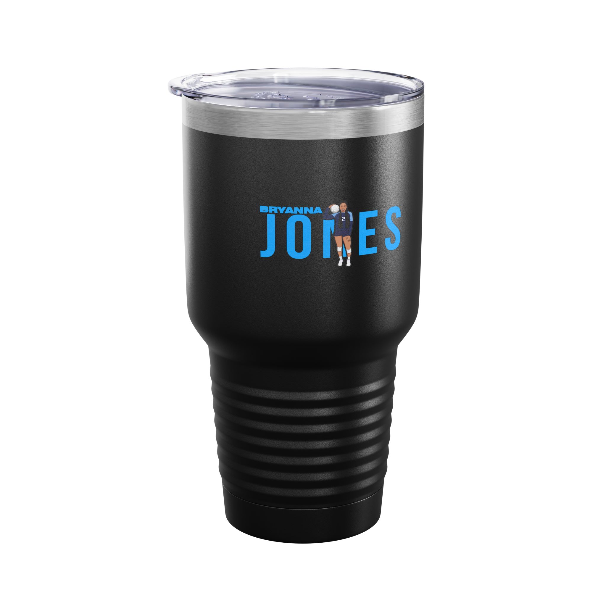 30oz Tumbler — character_player_name in Black