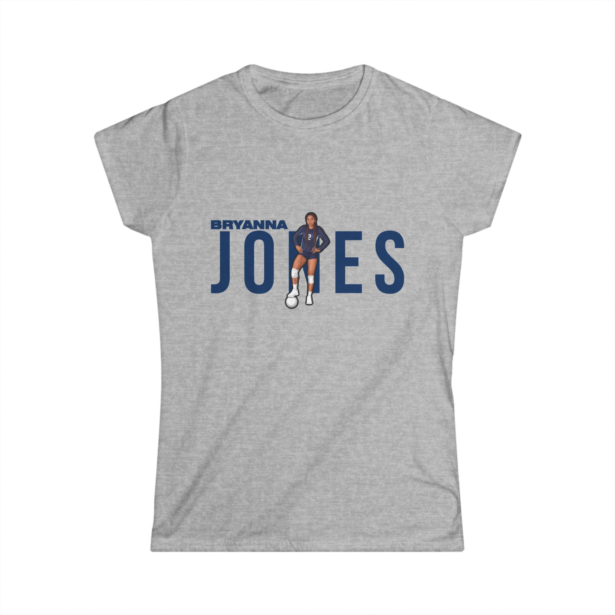 Women's Softstyle Tee — character_player_name in Grey