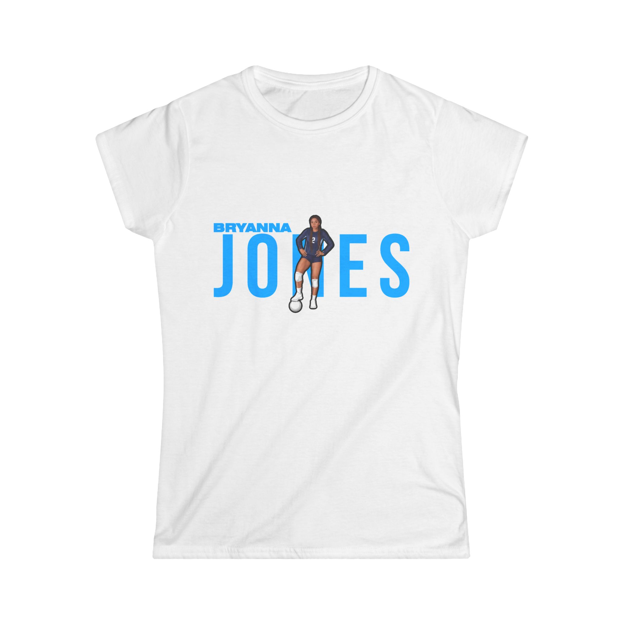 Women's Softstyle Tee — character_player_name in White