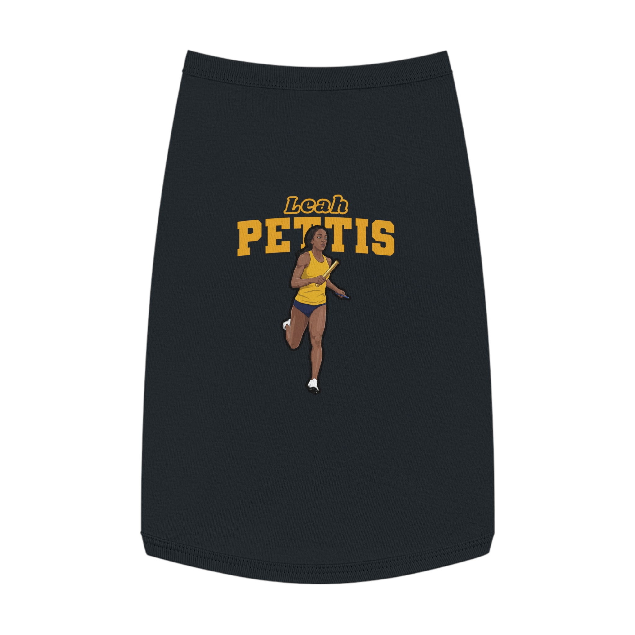Pet Tank Top — character_name_arch in Black
