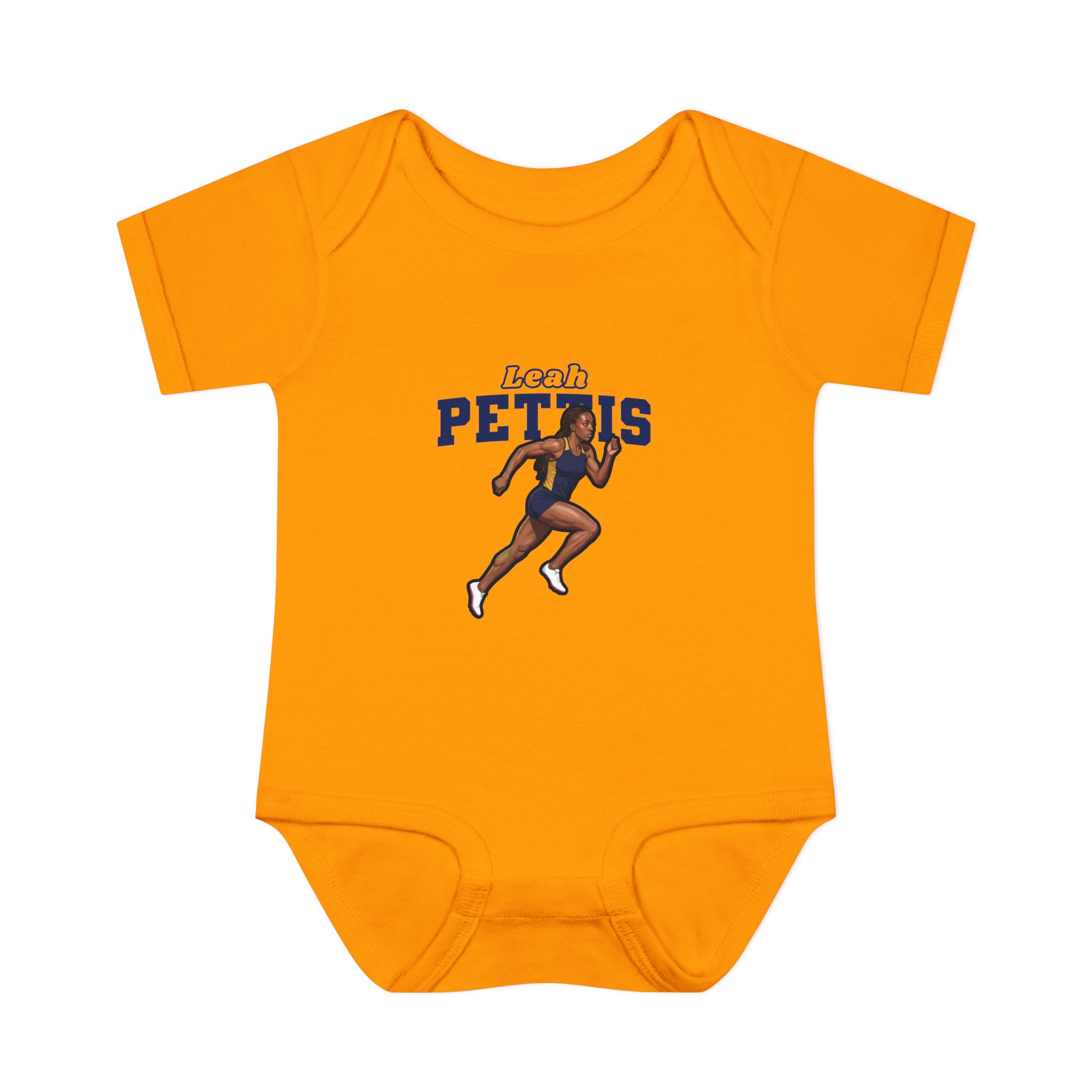 Baby Onesie — character_name_arch in Gold