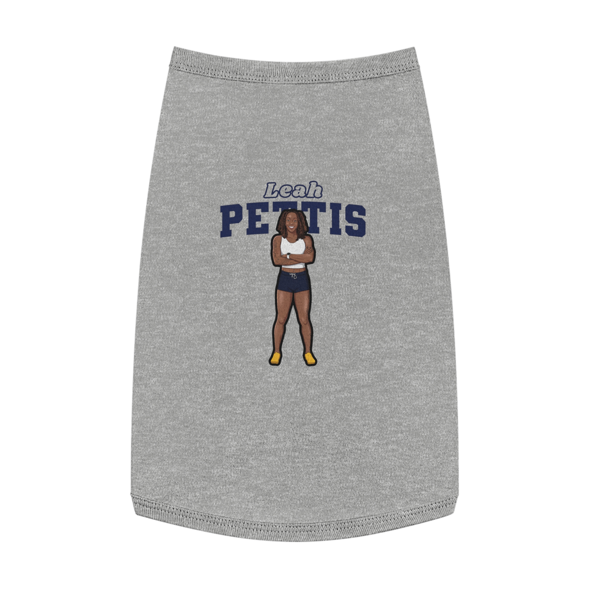 Pet Tank Top — character_name_arch in White